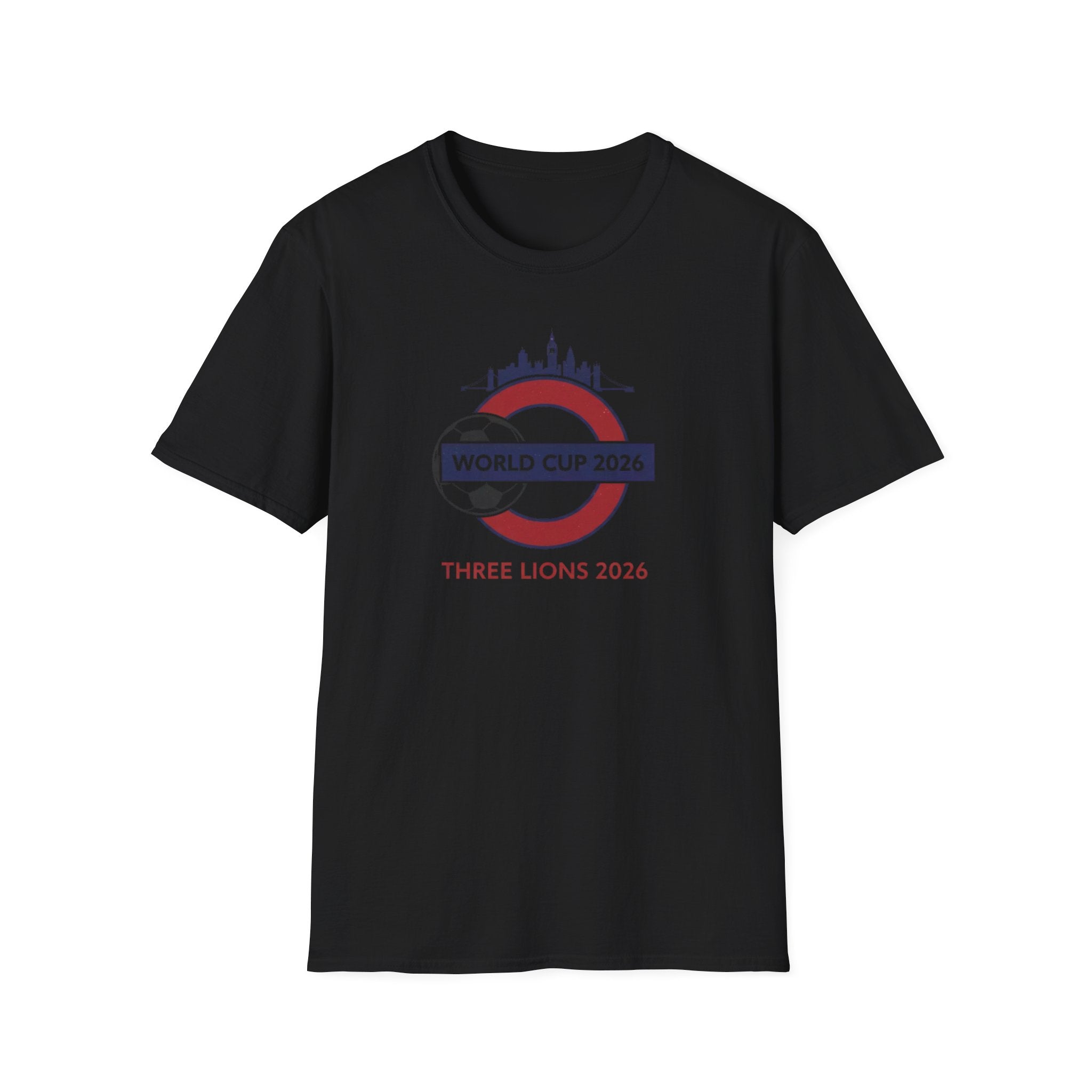 World Cup 2026 Three Lions T-Shirt — England Soccer Fan Tee