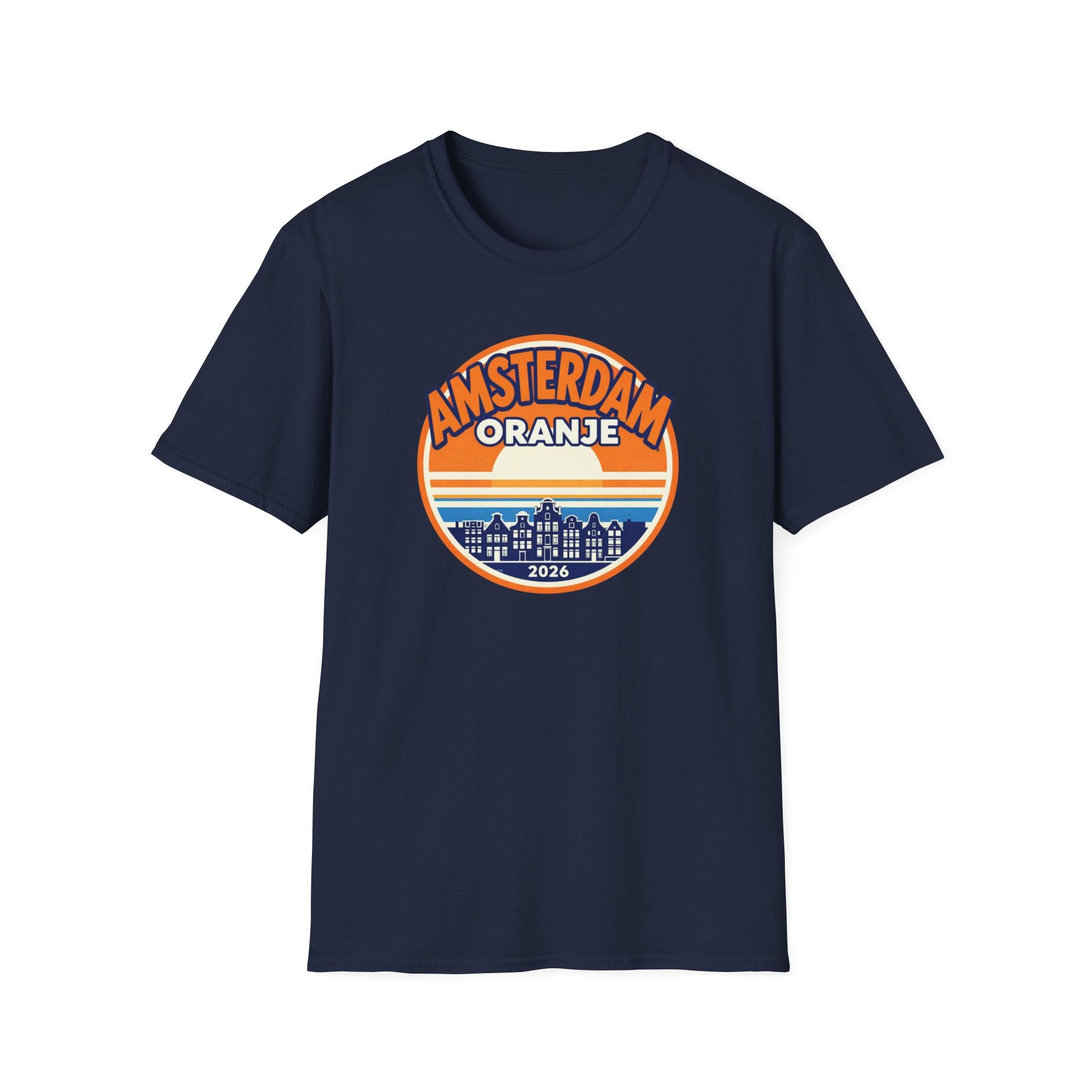Amsterdam Oranje Retro Sunset T-Shirt