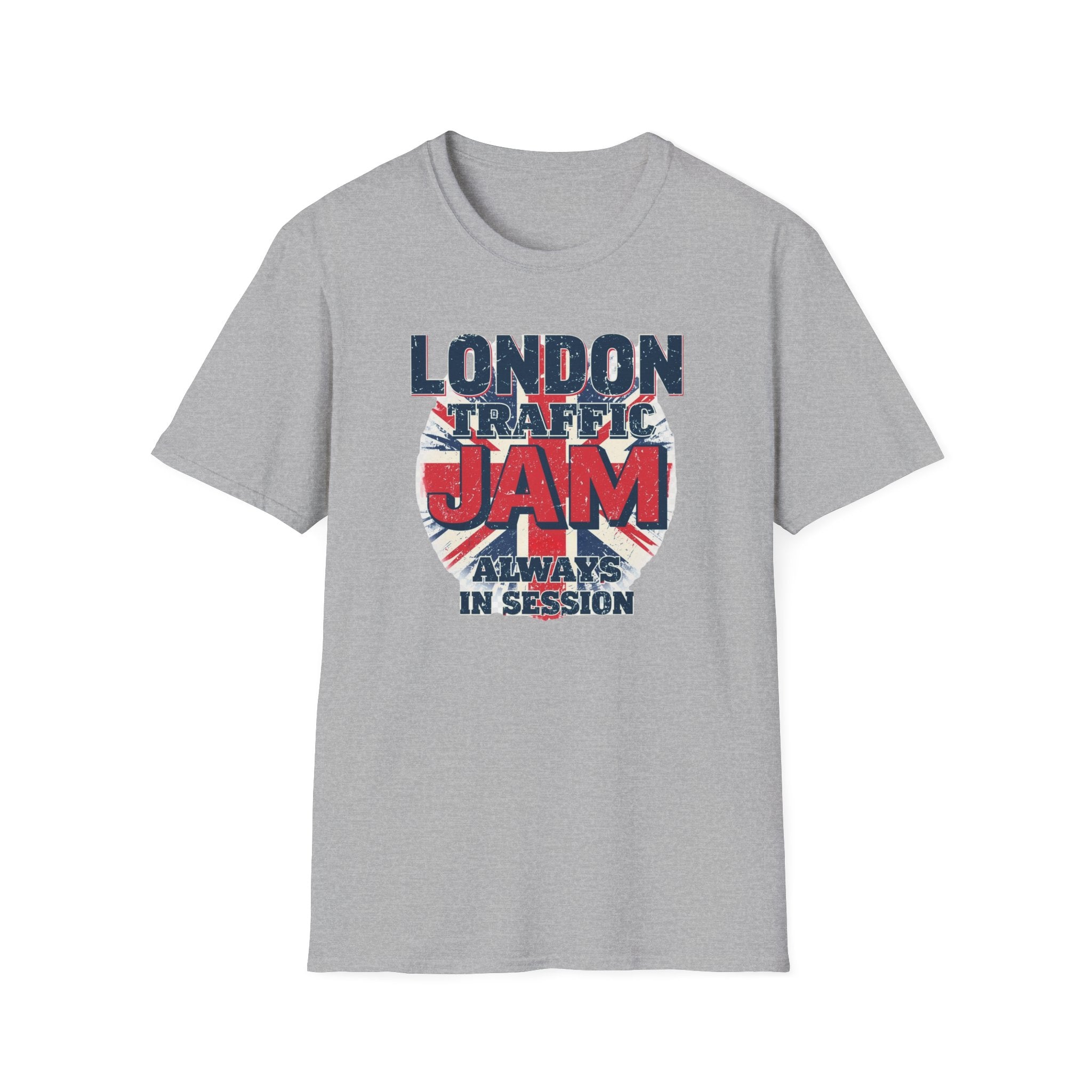 London Traffic Jam T-Shirt — British Flag Retro ‘Always in Session’ Tee