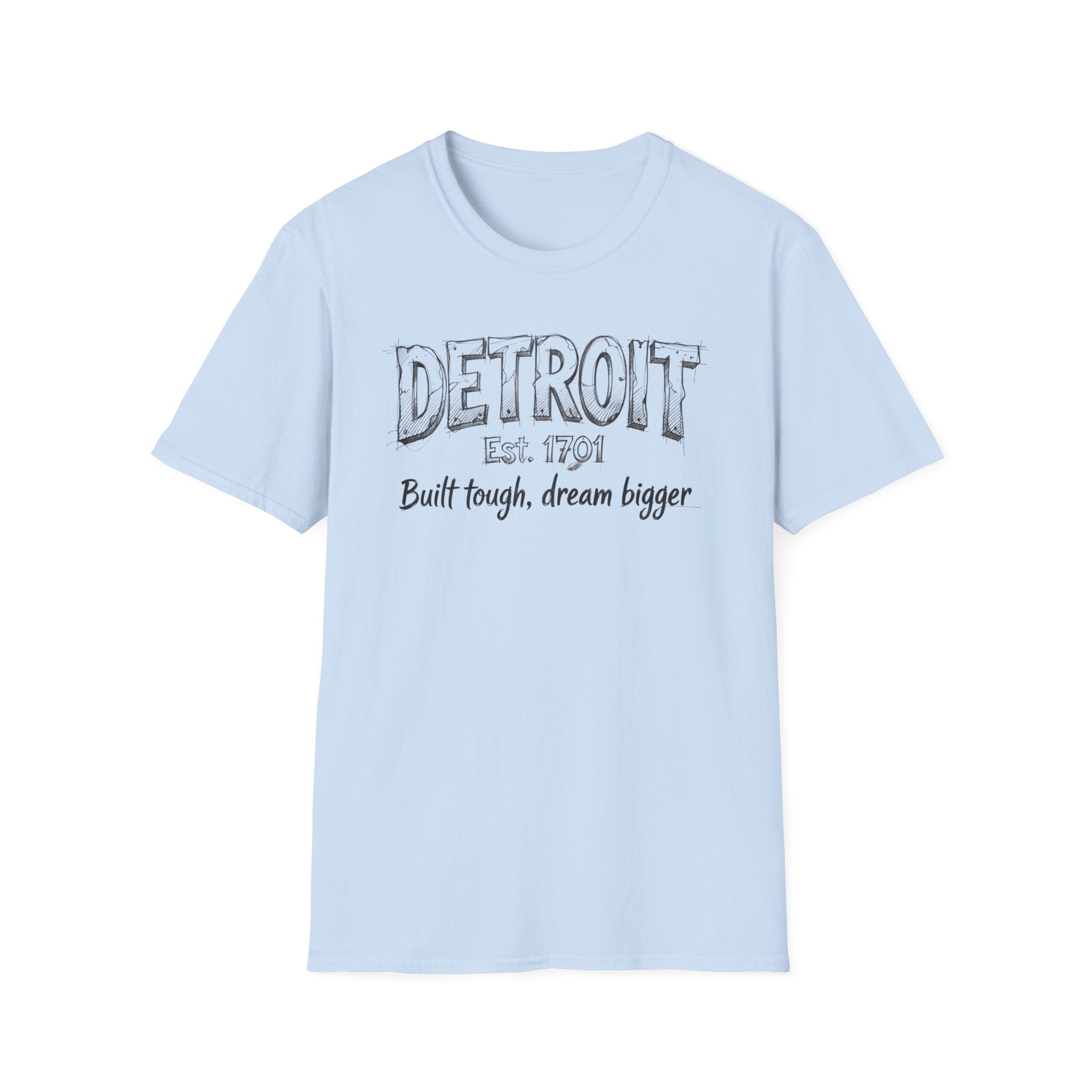 Detroit Built Tough Tee — 'Built tough, dream bigger' City Pride T-Shirt