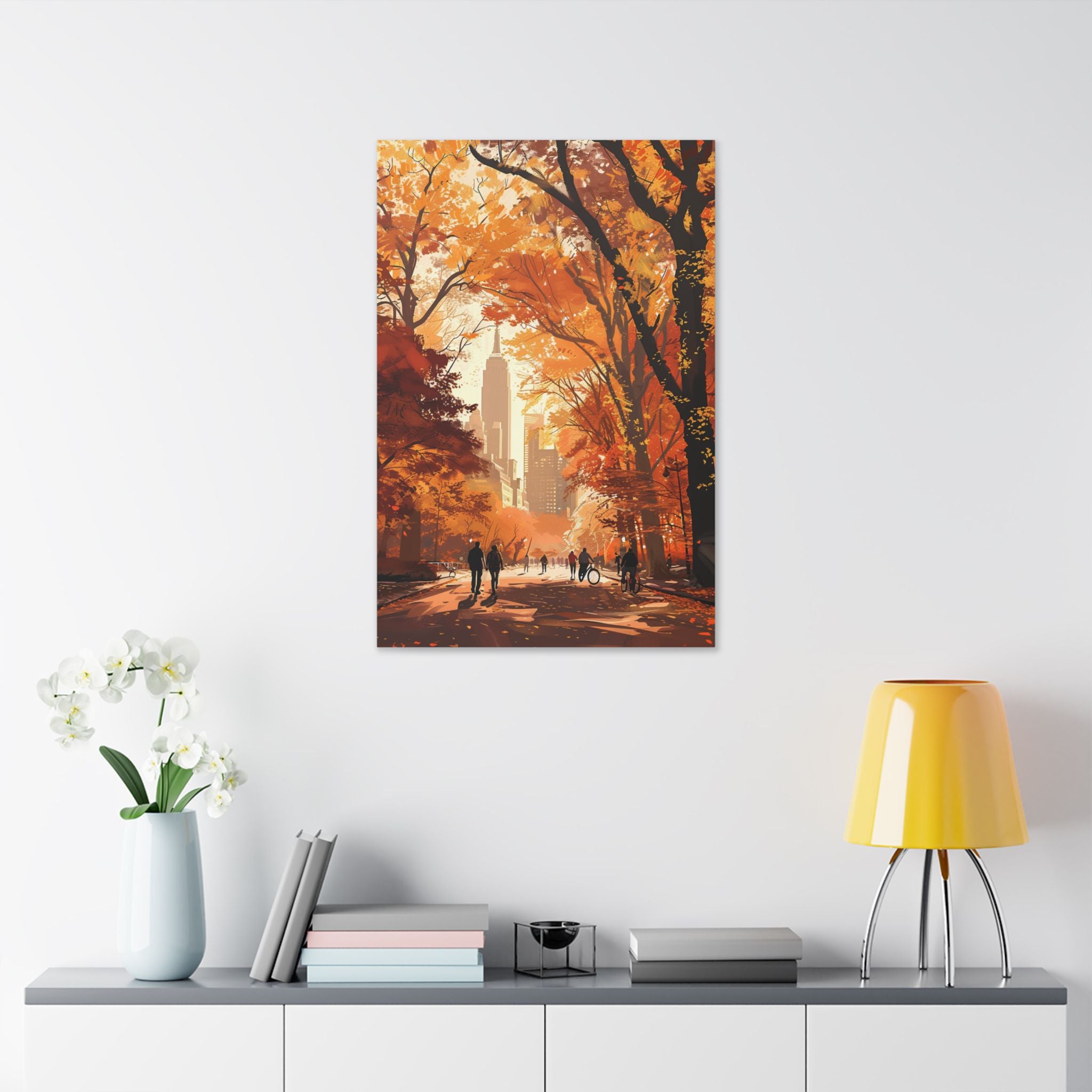 New York City - Autumn City Park Canvas