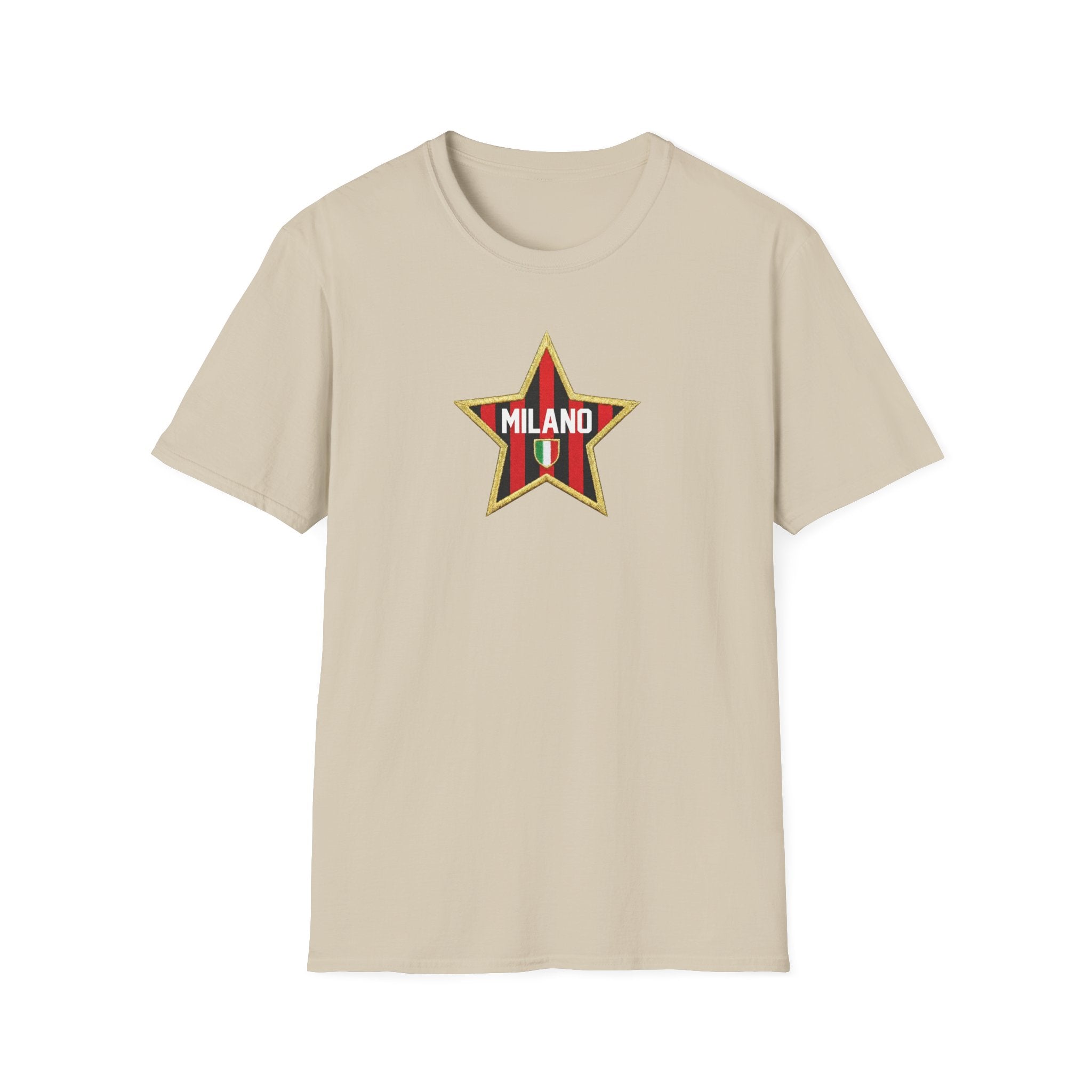 Milano Star Crest T-Shirt | Italian Flag Stripe Icon