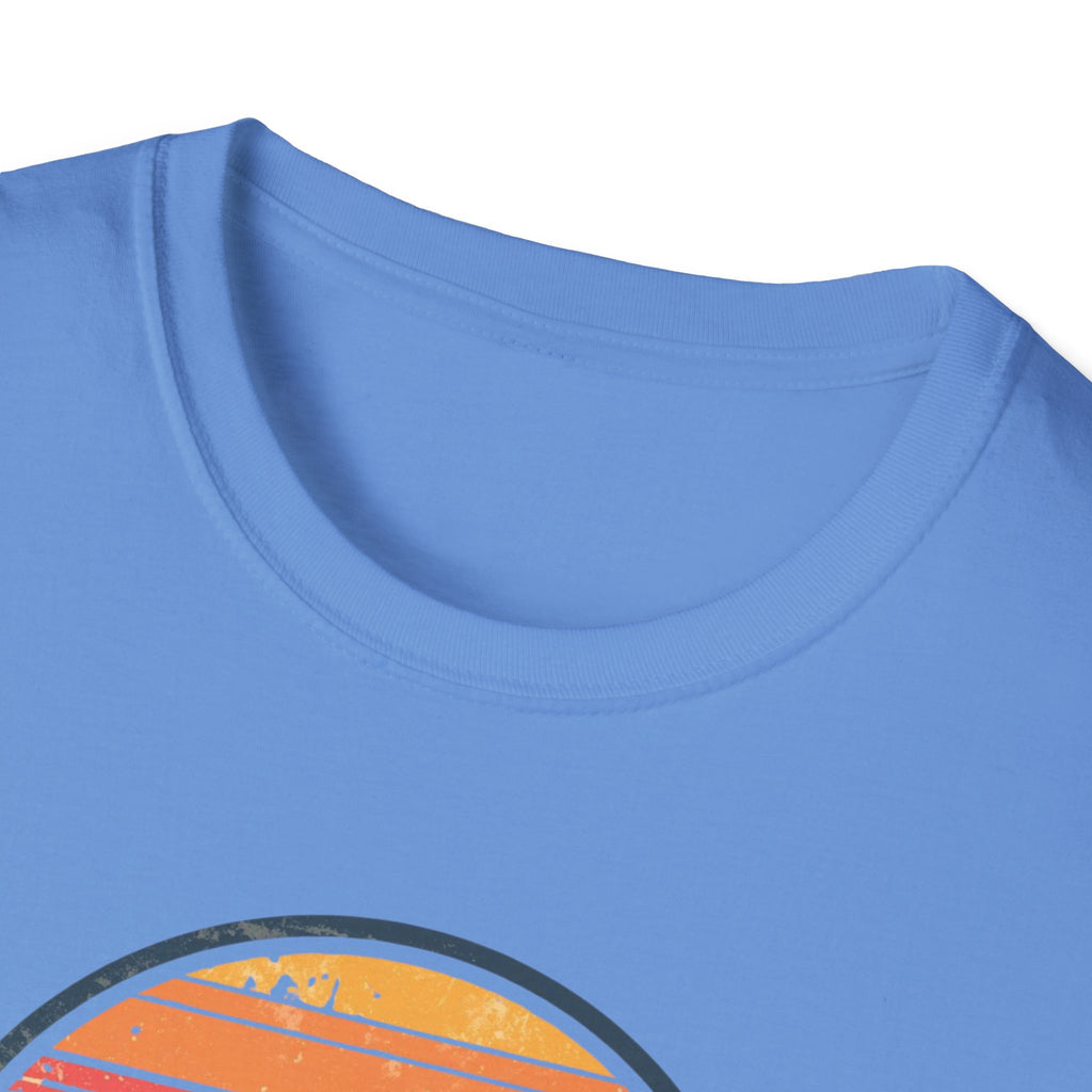 Paris Sunset T-Shirt — Retro Circular Skyline Tee