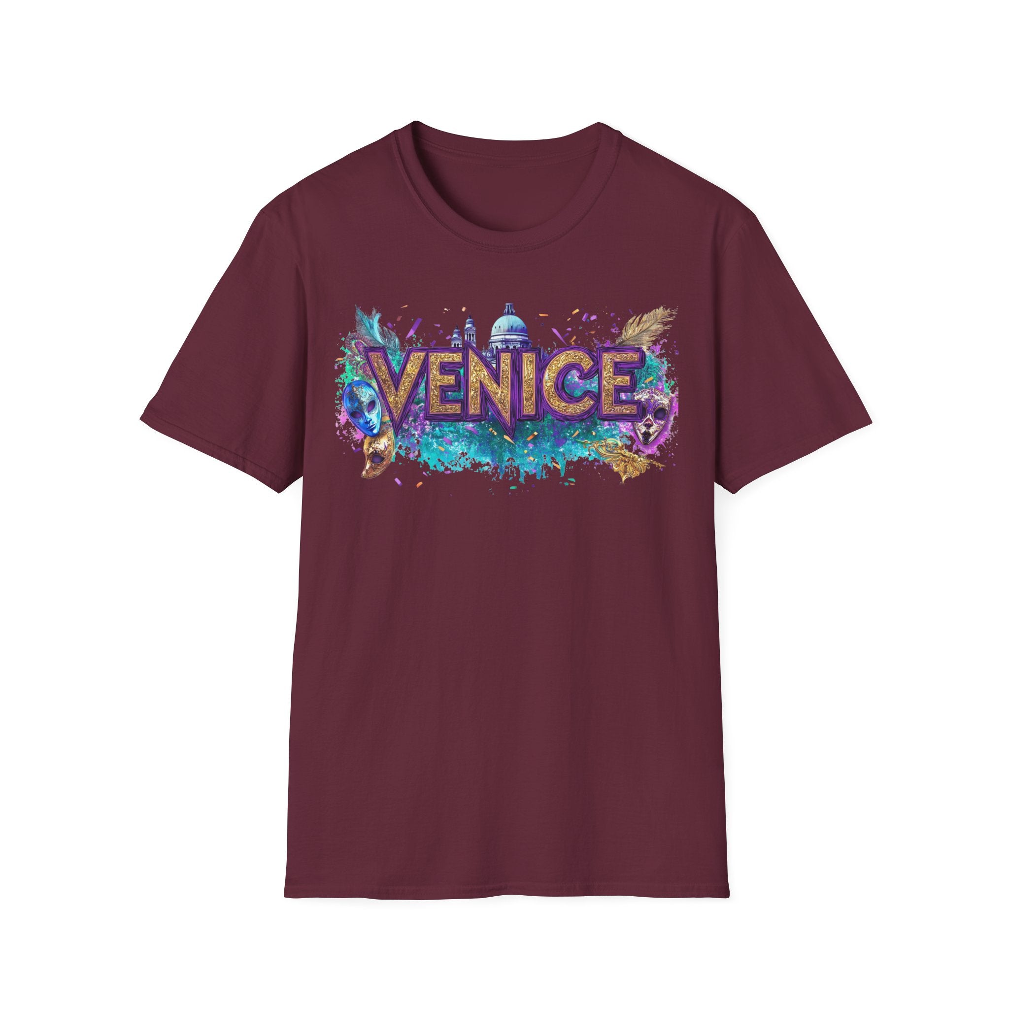 Venice Watercolor Splash T-Shirt | Venice Italy Travel Souvenir