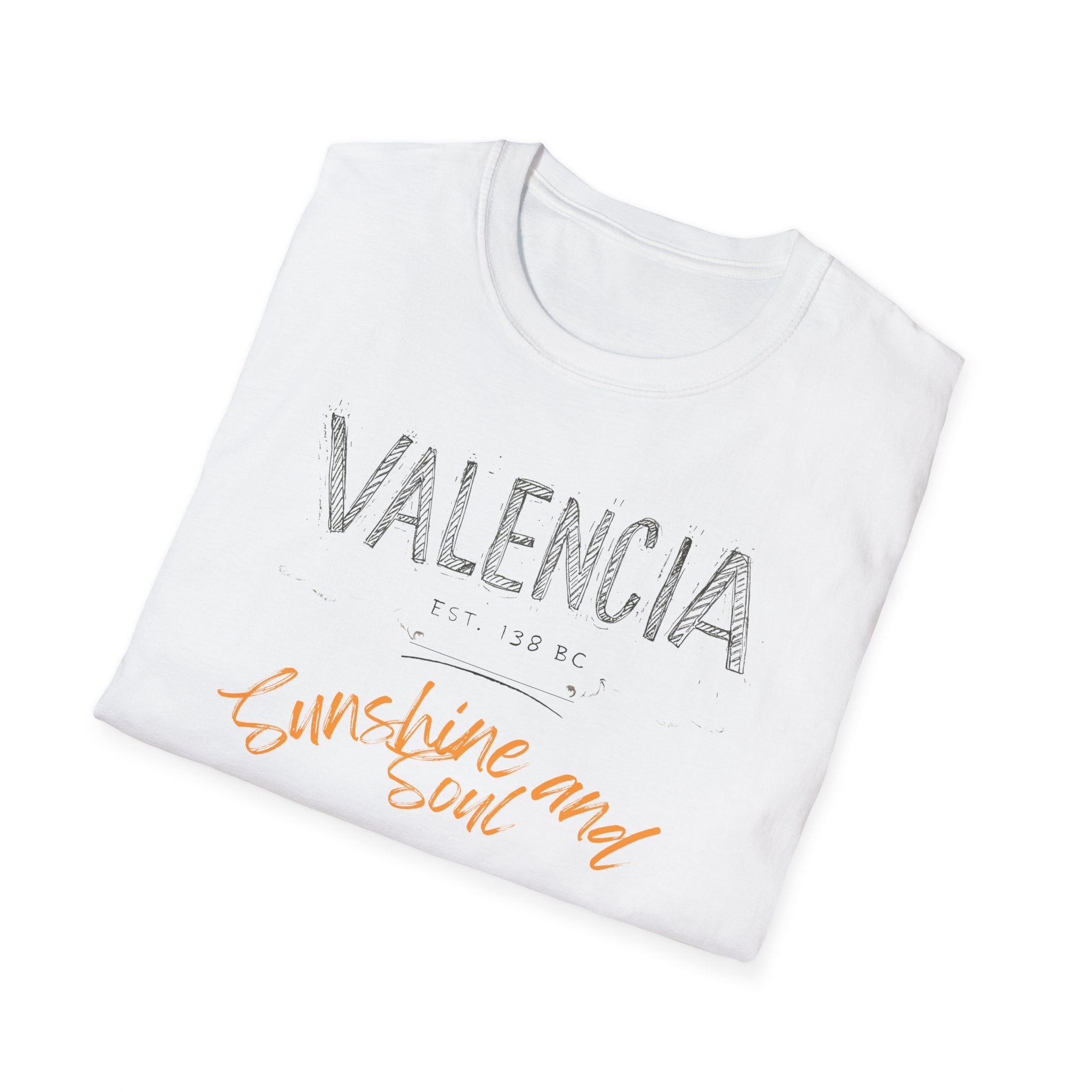 Valencia Sunshine and Soul T-Shirt — Retro Coastal Graphic Tee