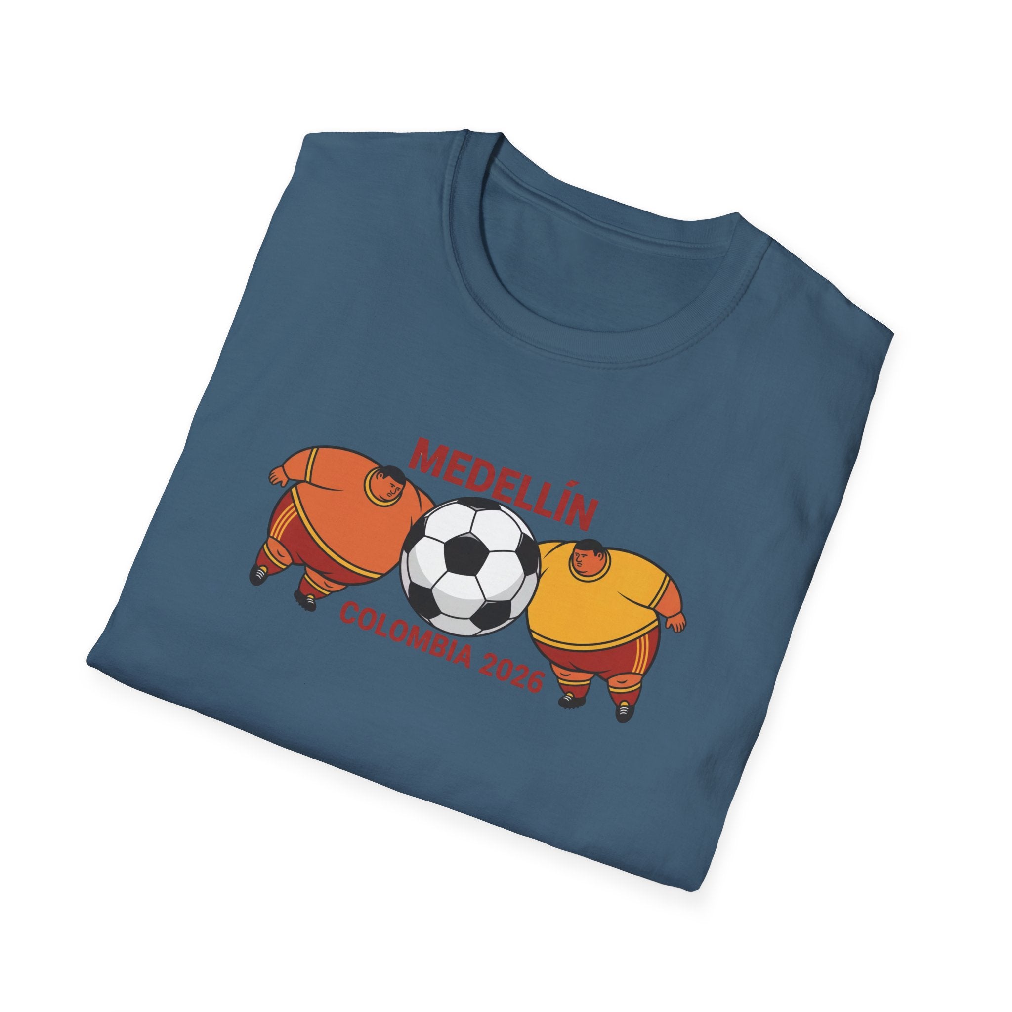 Medellín Colombia 2026 Soccer T-Shirt – Football Dolphins Graphic Tee