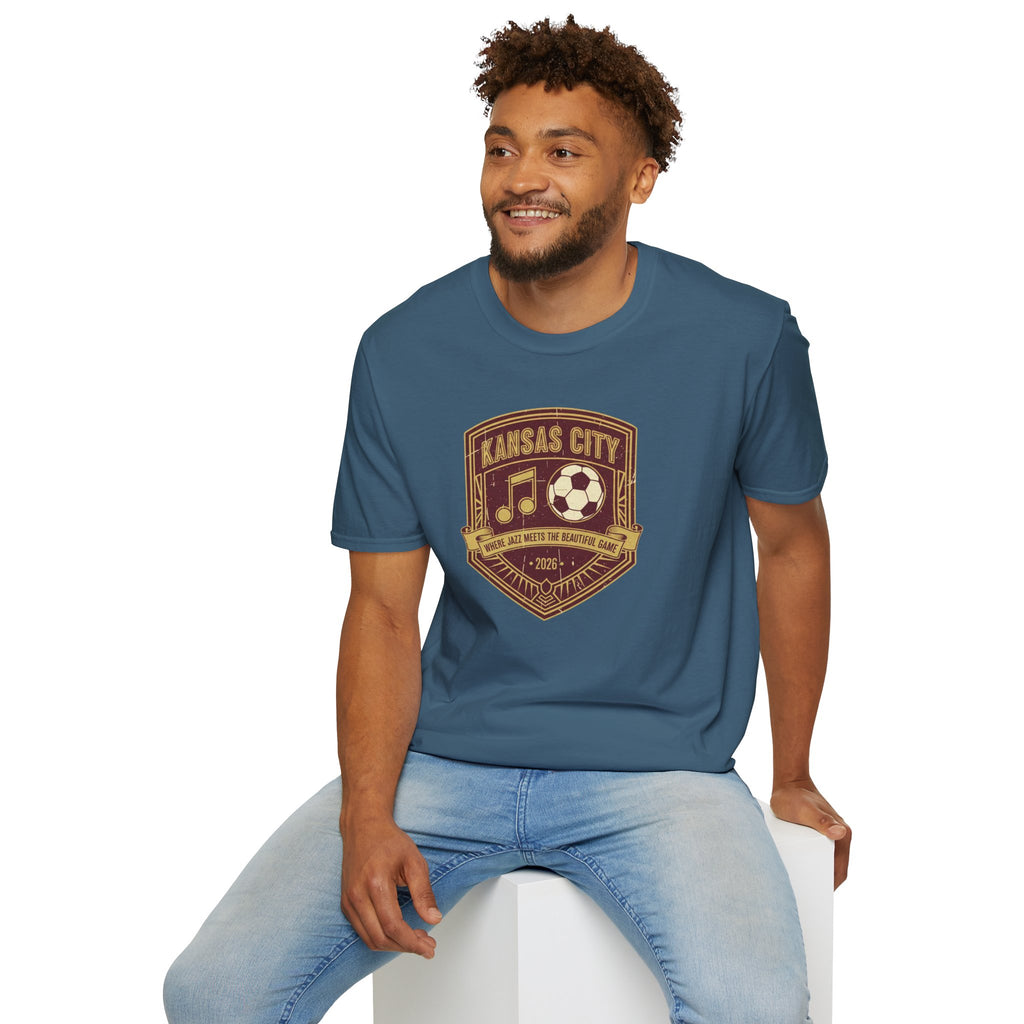 Kansas City Music & Soccer Crest T-Shirt