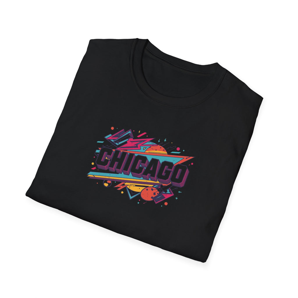 Chicago Retro Graphic T-Shirt | City Pride, Colorful Urban Badge