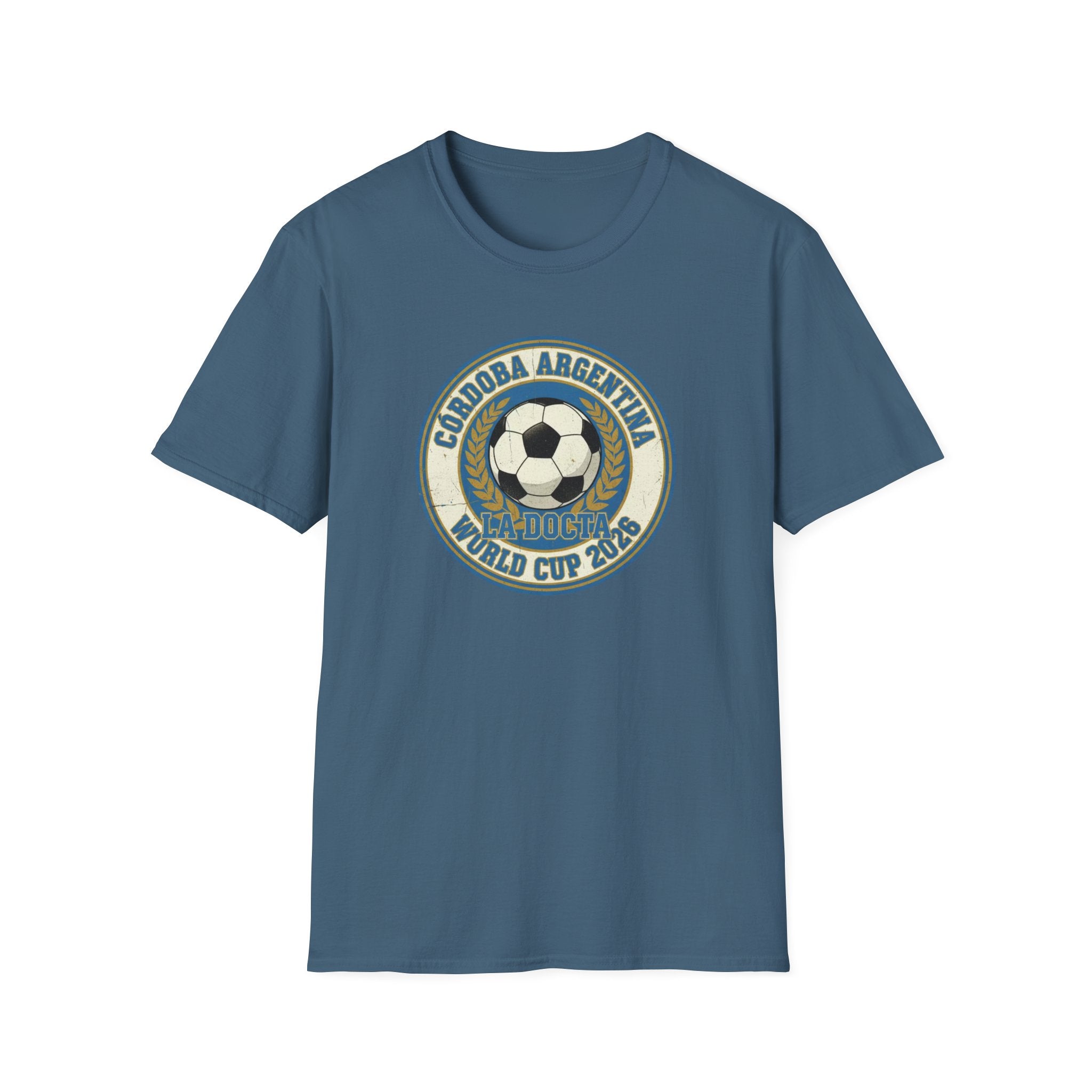 Argentina World Cup 2026 Soccer T-Shirt — Córdoba Retro Football Crest