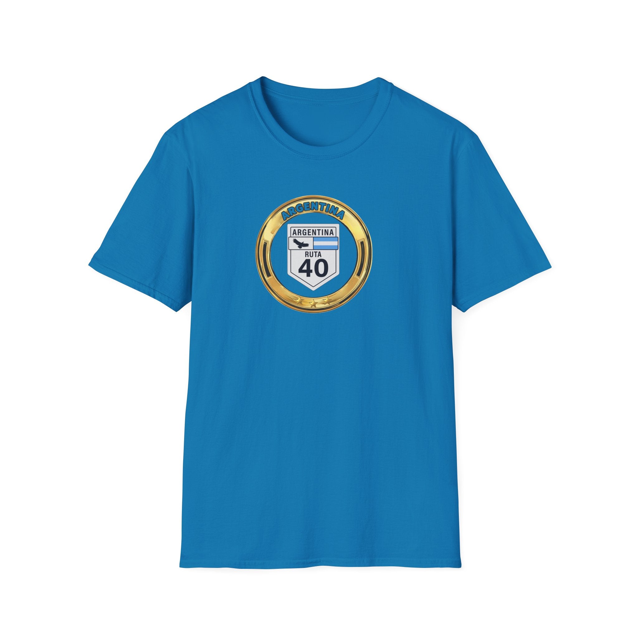 Argentina Route 40 T‑Shirt 3 Stars World Cup 2026— Vintage Ruta 40 Road Sign Tee