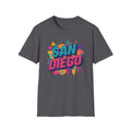San Diego Retro Pop T-Shirt — Colorful City Graphic Tee