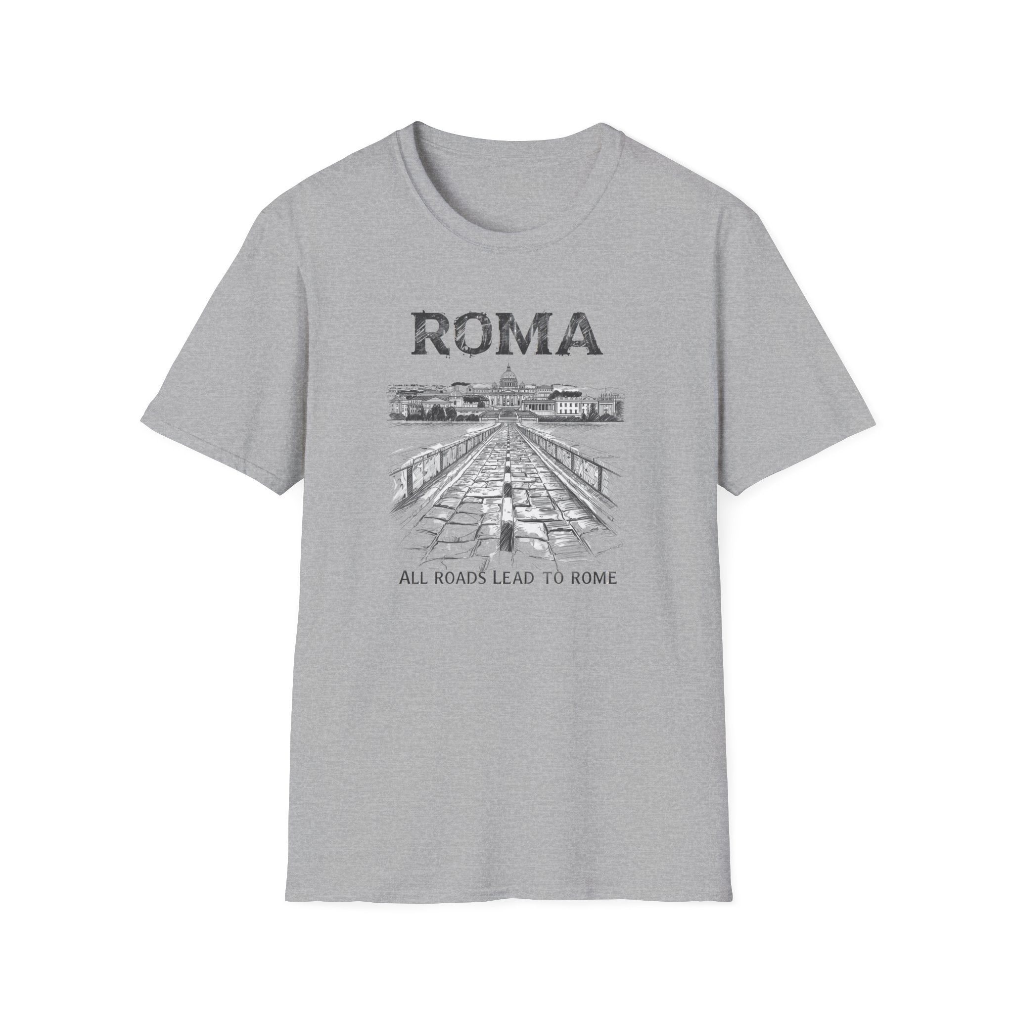 Roma vintage cityscape T-Shirt | All Roads Lead to Rome