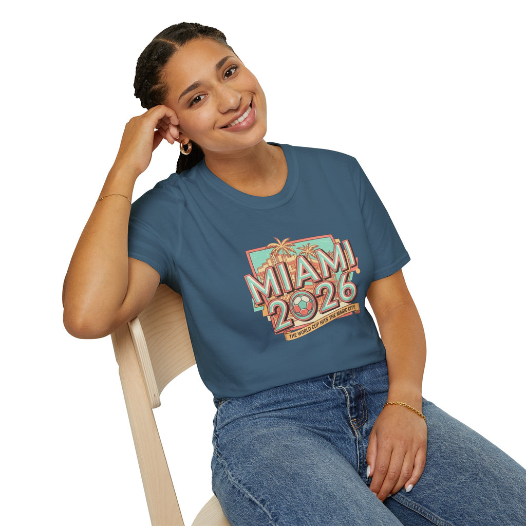 Miami 2026 Retro Palm Beach T-Shirt