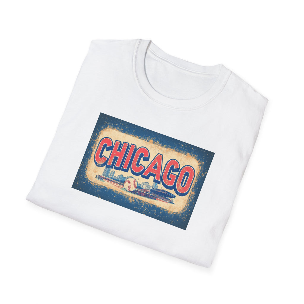 Chicago Retro Skyline T-Shirt | Vintage City Typography
