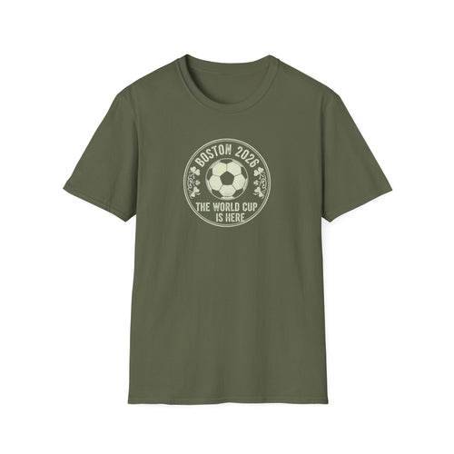 Boston 2026 World Cup Soccer T-Shirt — The World Cup Is Here