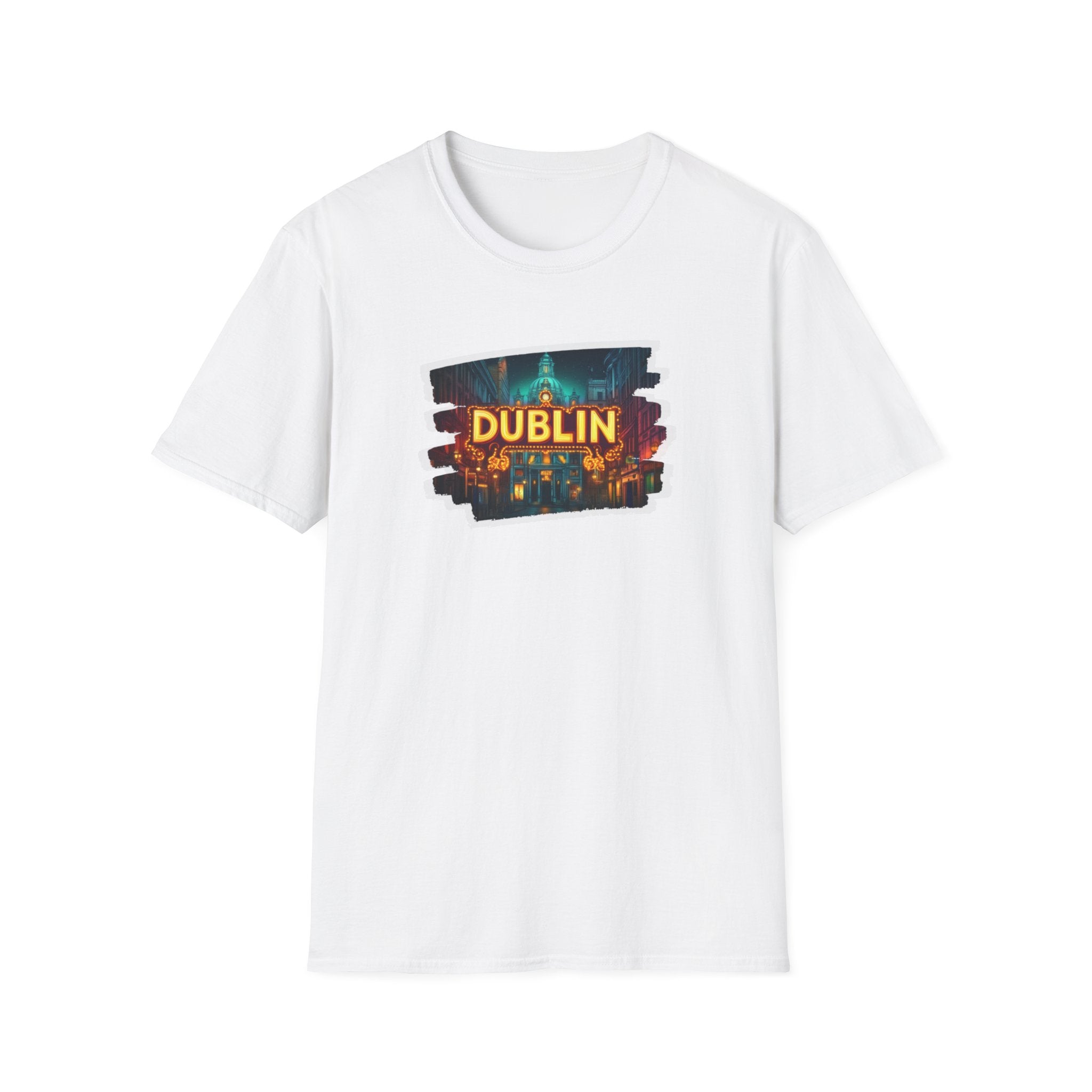 Dublin Cityscape Painting T-Shirt | Ireland Travel Souvenir