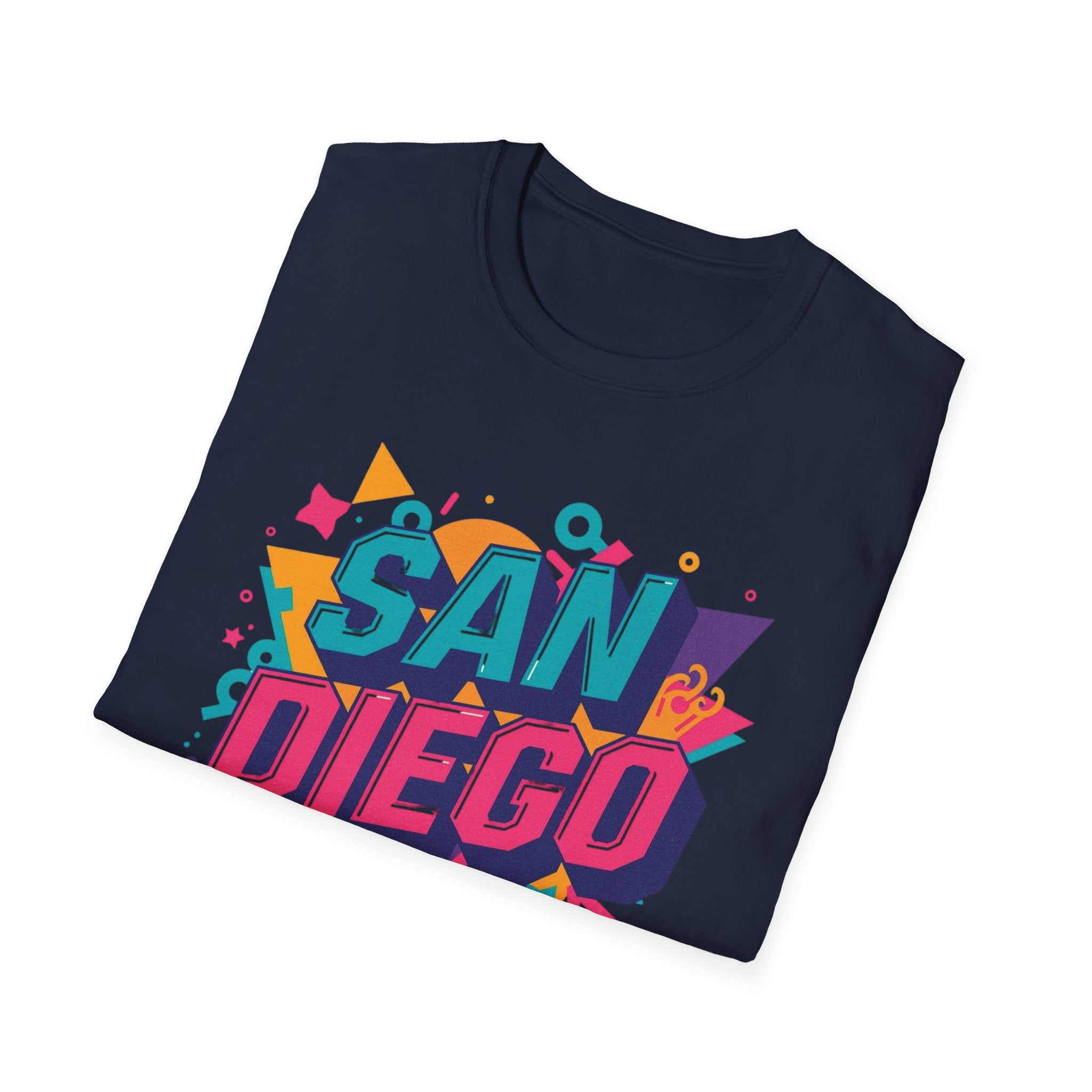 San Diego Retro Pop T-Shirt — Colorful City Graphic Tee