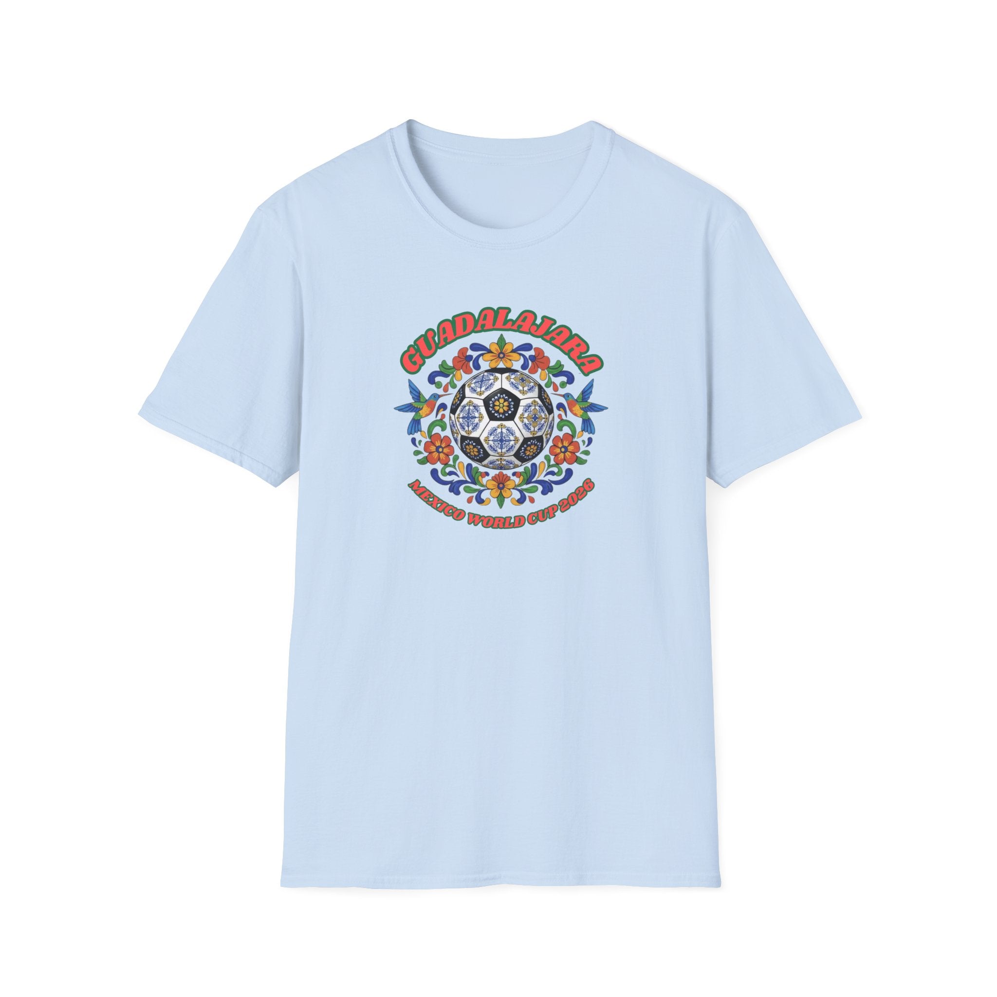 Day of the Dead Floral Soccer T-Shirt – Mexican Calavera Football Design