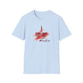 Munchen skyline brushstroke T-Shirt | Munich cityscape souvenir