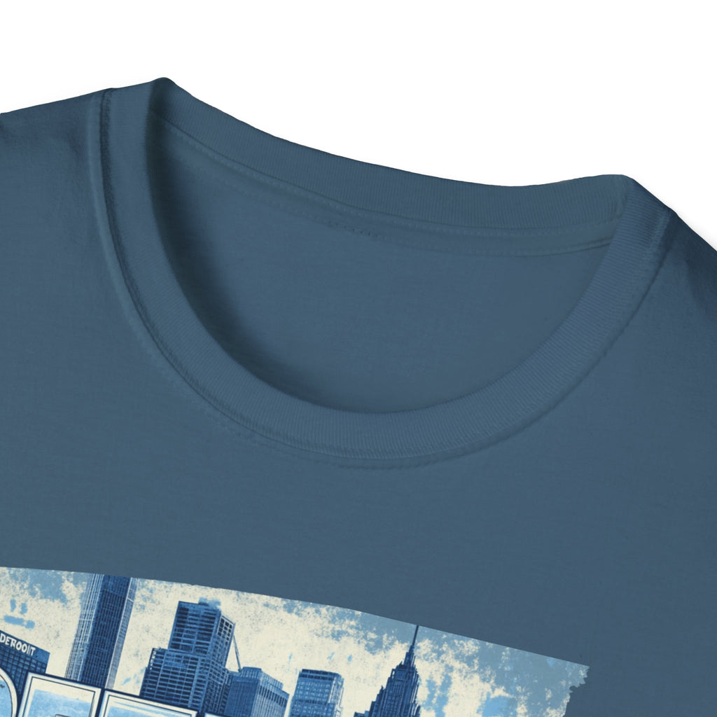 Detroit Skyline Graphic Tee | Detroit City Map, Urban Motor City