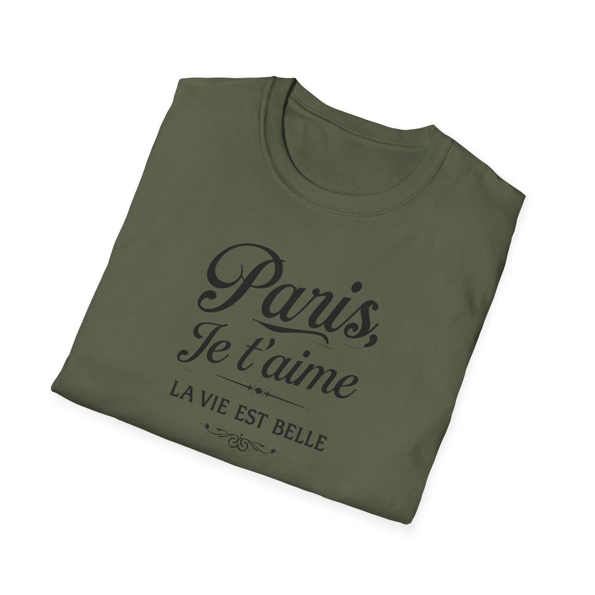 Paris Je t'aime T-Shirt | La Vie Est Belle Parisian Script