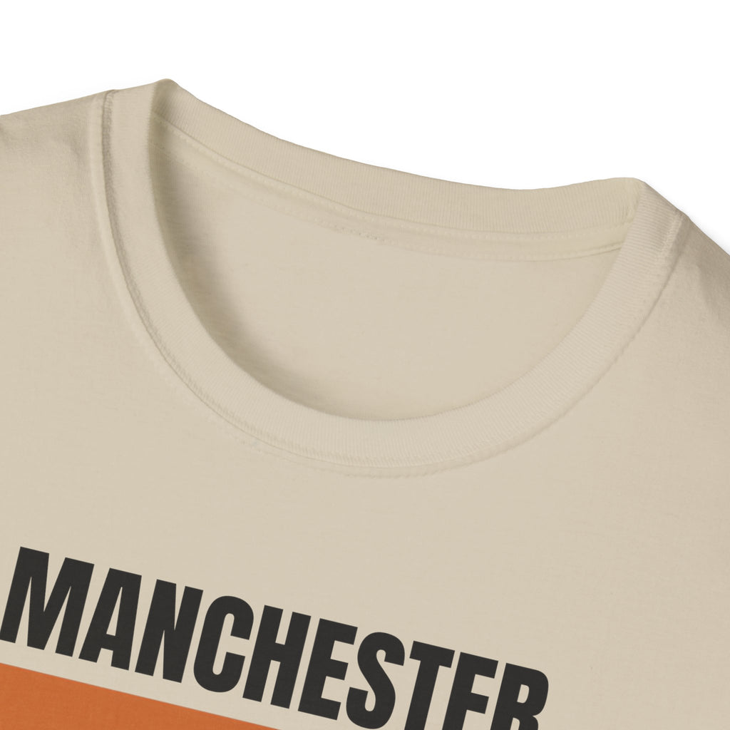 Manchester Retro Stripes T-Shirt | Vintage City Graphic