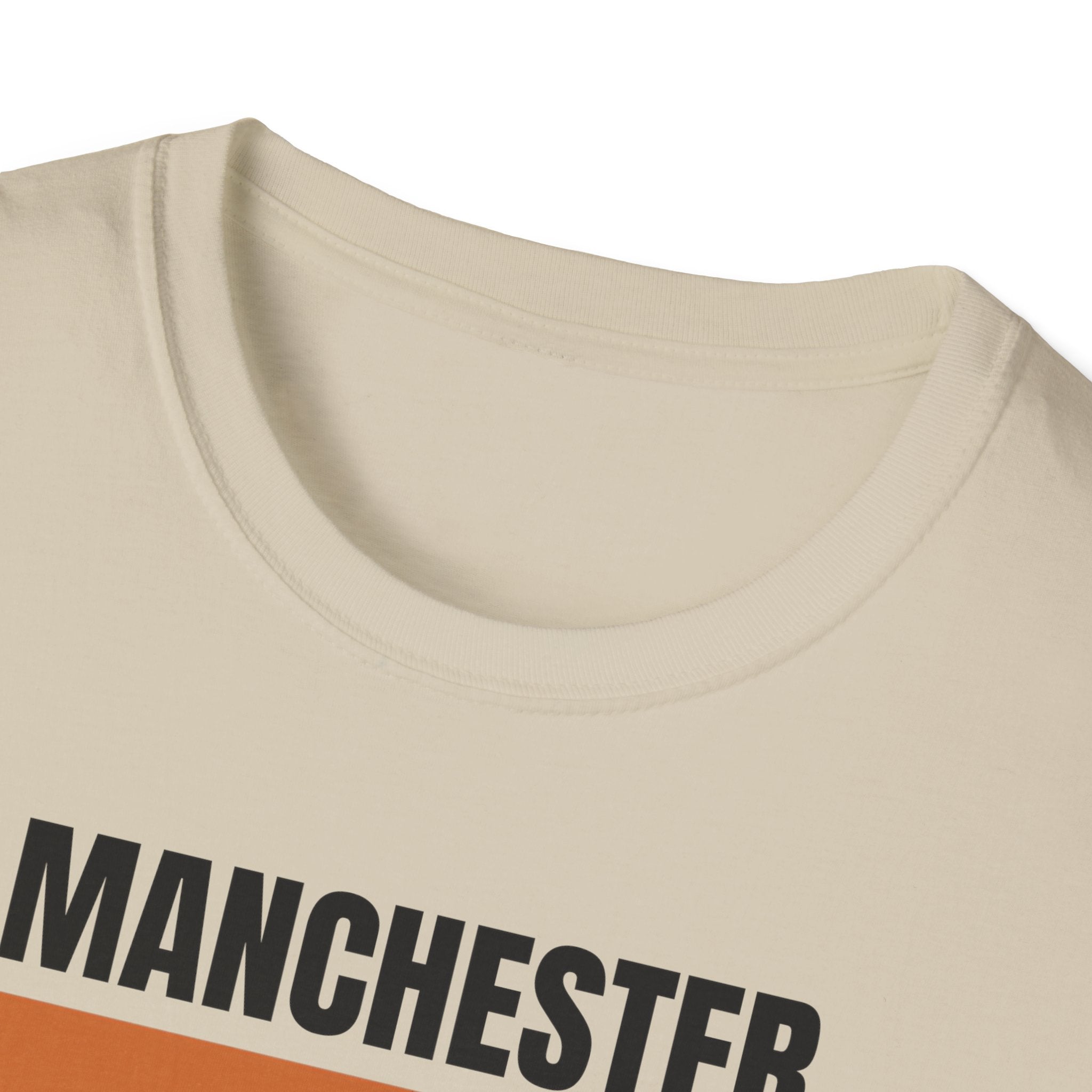 Manchester Retro Stripes T-Shirt | Vintage City Graphic