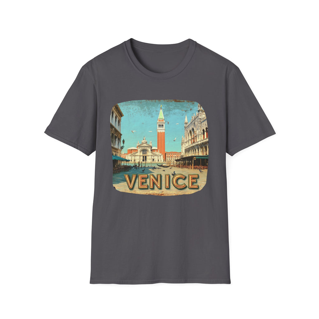 Venice Vintage Postcard T-Shirt | St. Mark's Square Travel Tee
