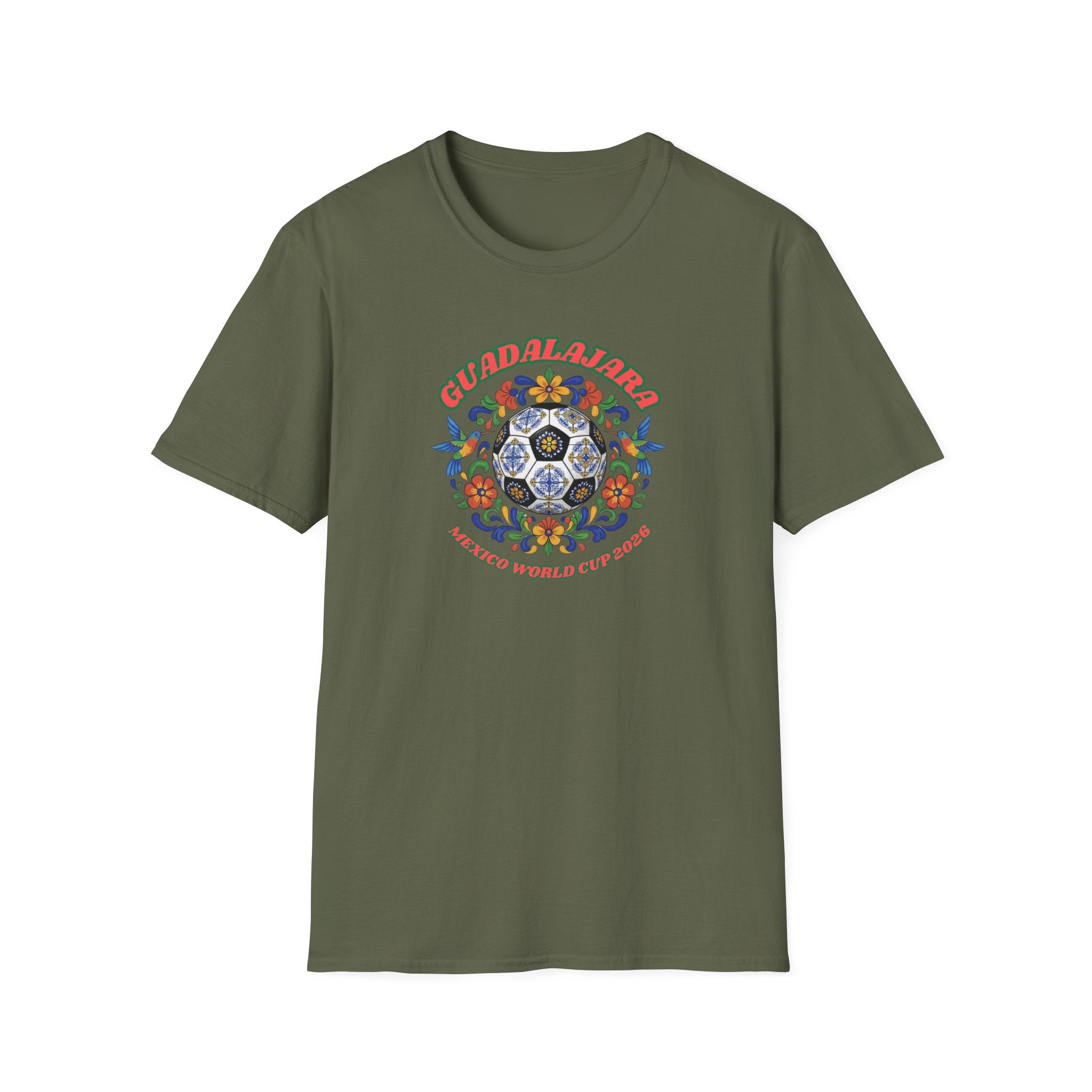 Day of the Dead Floral Soccer T-Shirt – Mexican Calavera Football Design