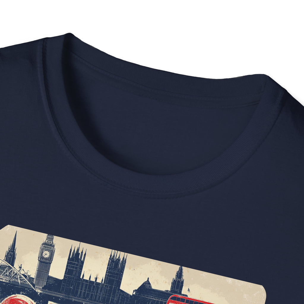 London Vintage Sign T-Shirt | Skyline, Union Jack Bus