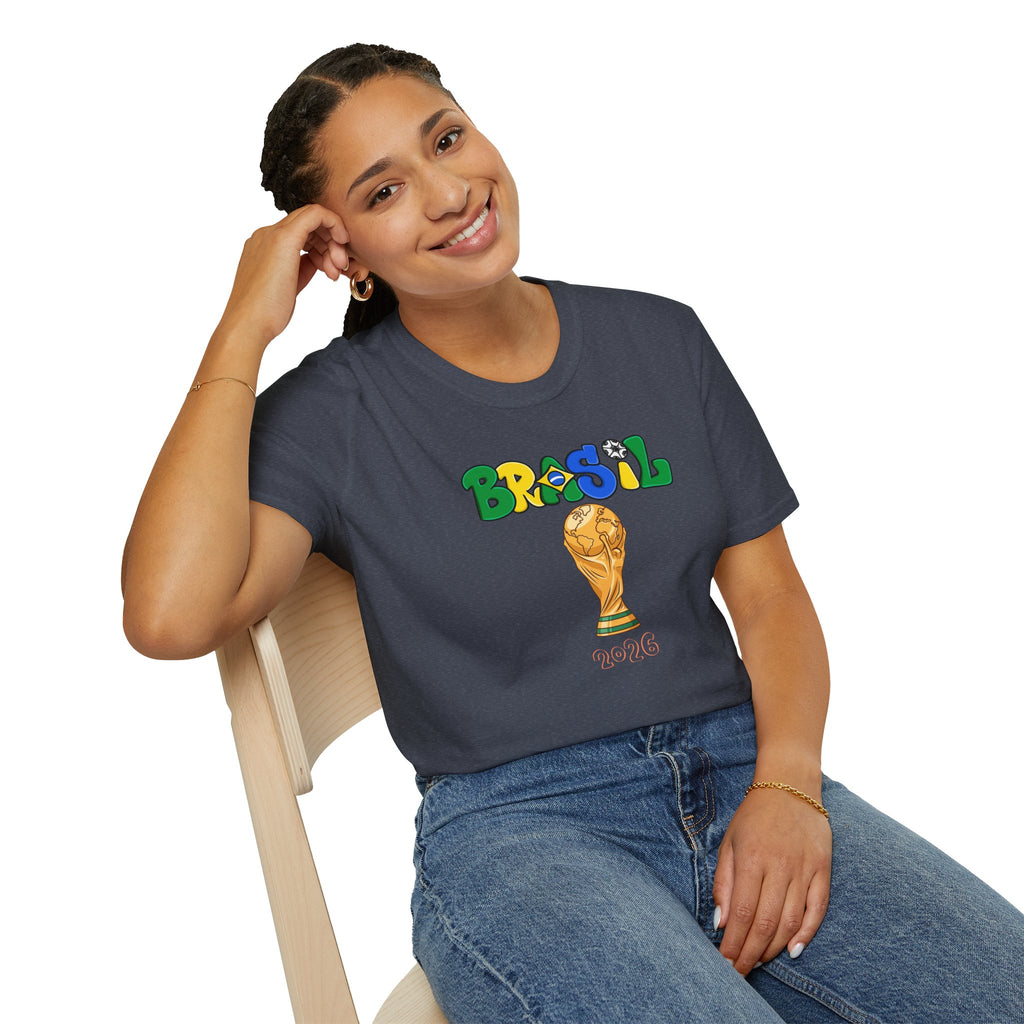 Brasil World Cup Trophy T-Shirt — Brazil Soccer Fan Tee