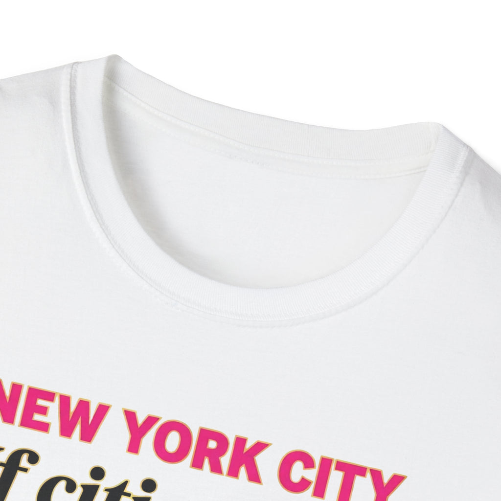 T-Shirt — "New York City: If cities could talk, mine would sass" Lipstick & Kiss Graphic