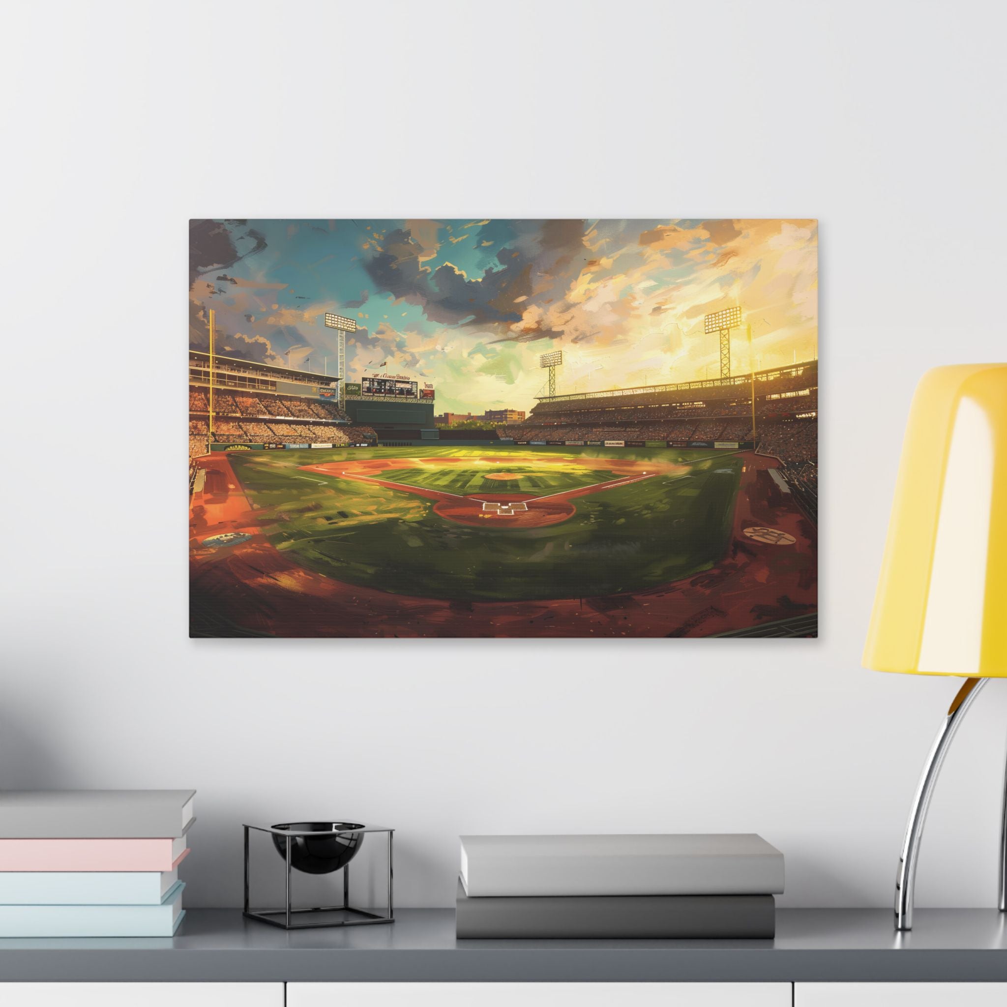 Fenway Park Baseball Stadium Sunset Canvas Print