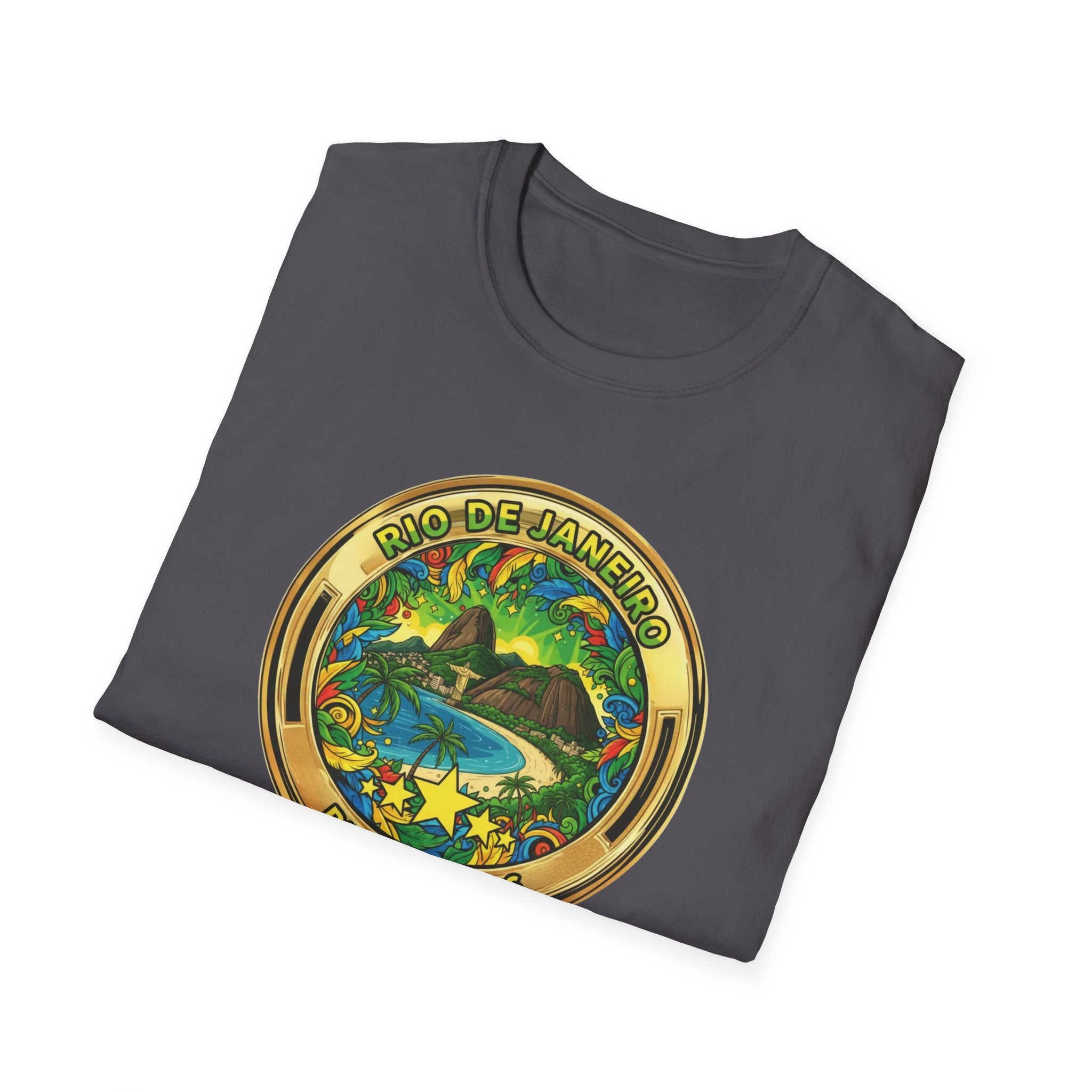 Rio de Janeiro Brazil Travel T-Shirt World Cup 2026 — Vintage Tropical Beach Badge