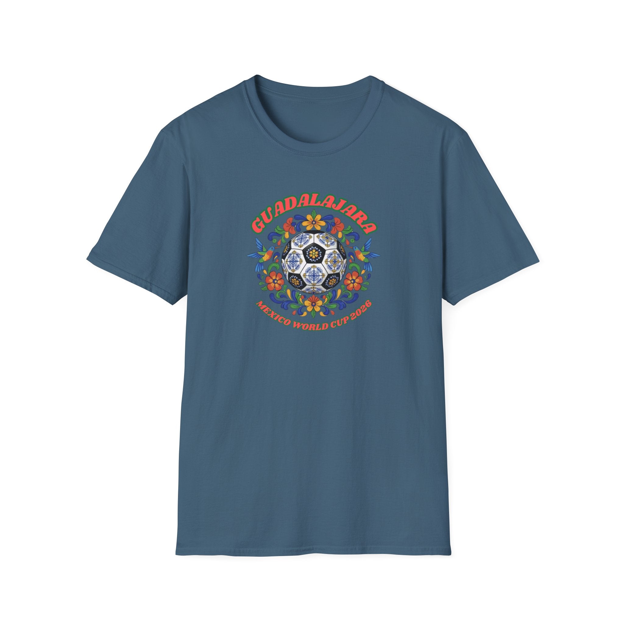 Day of the Dead Floral Soccer T-Shirt – Mexican Calavera Football Design
