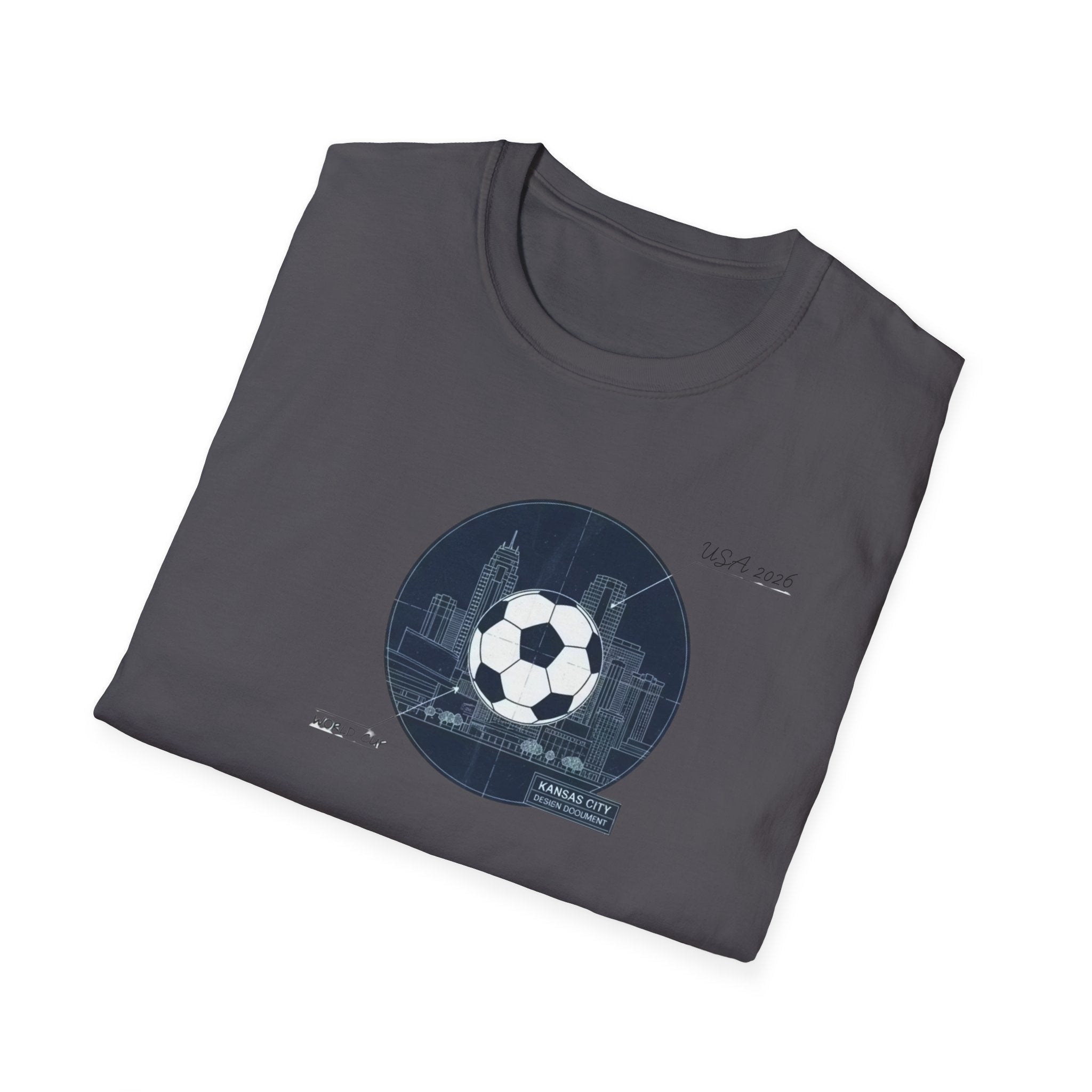 Soccer Globe T-Shirt — Vintage Stadium Soccer Ball Graphic Tee