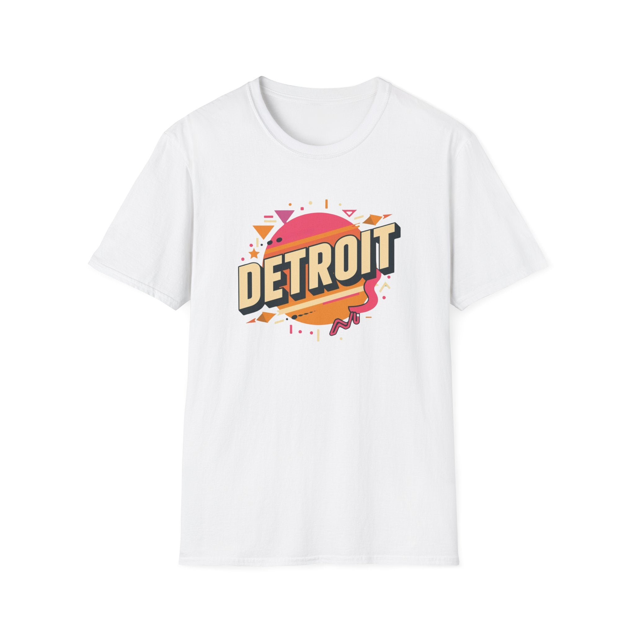 Detroit Retro Sunset T-Shirt — Vintage City Typography Tee