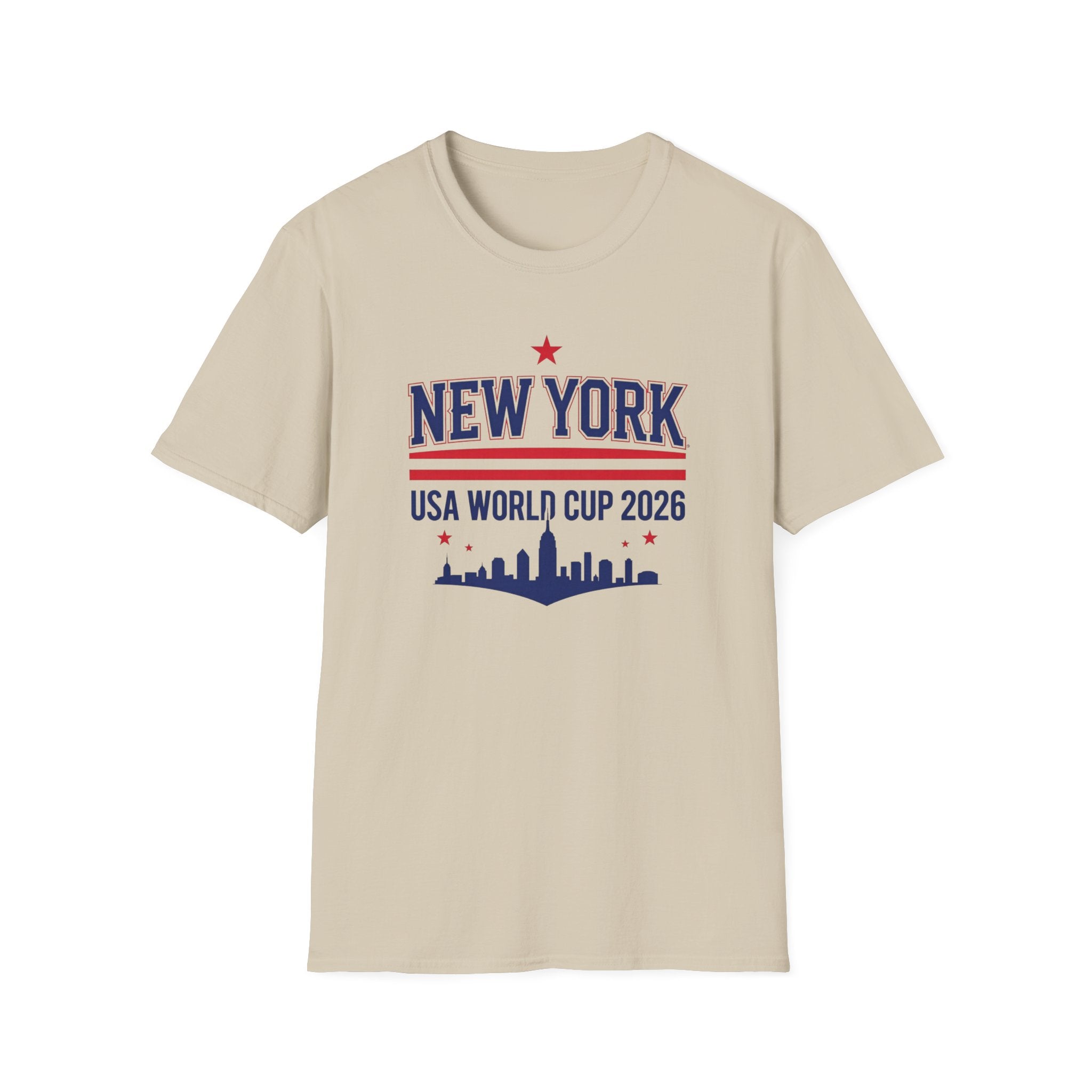 New York USA World Cup 2026 T-Shirt — Skyline Soccer Fan Tee