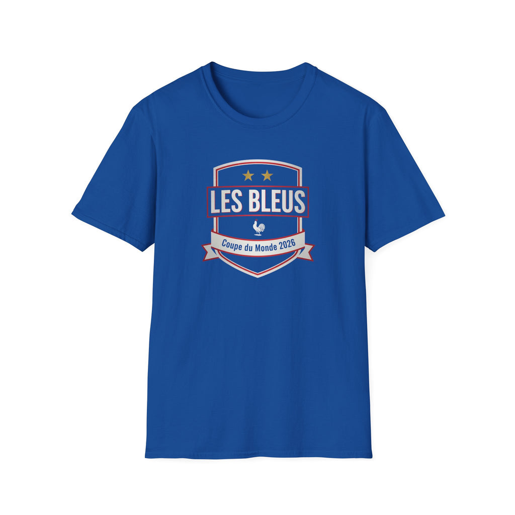 Les Bleus Shield T-Shirt – Coupe du Monde 2026 French Soccer Fan Tee
