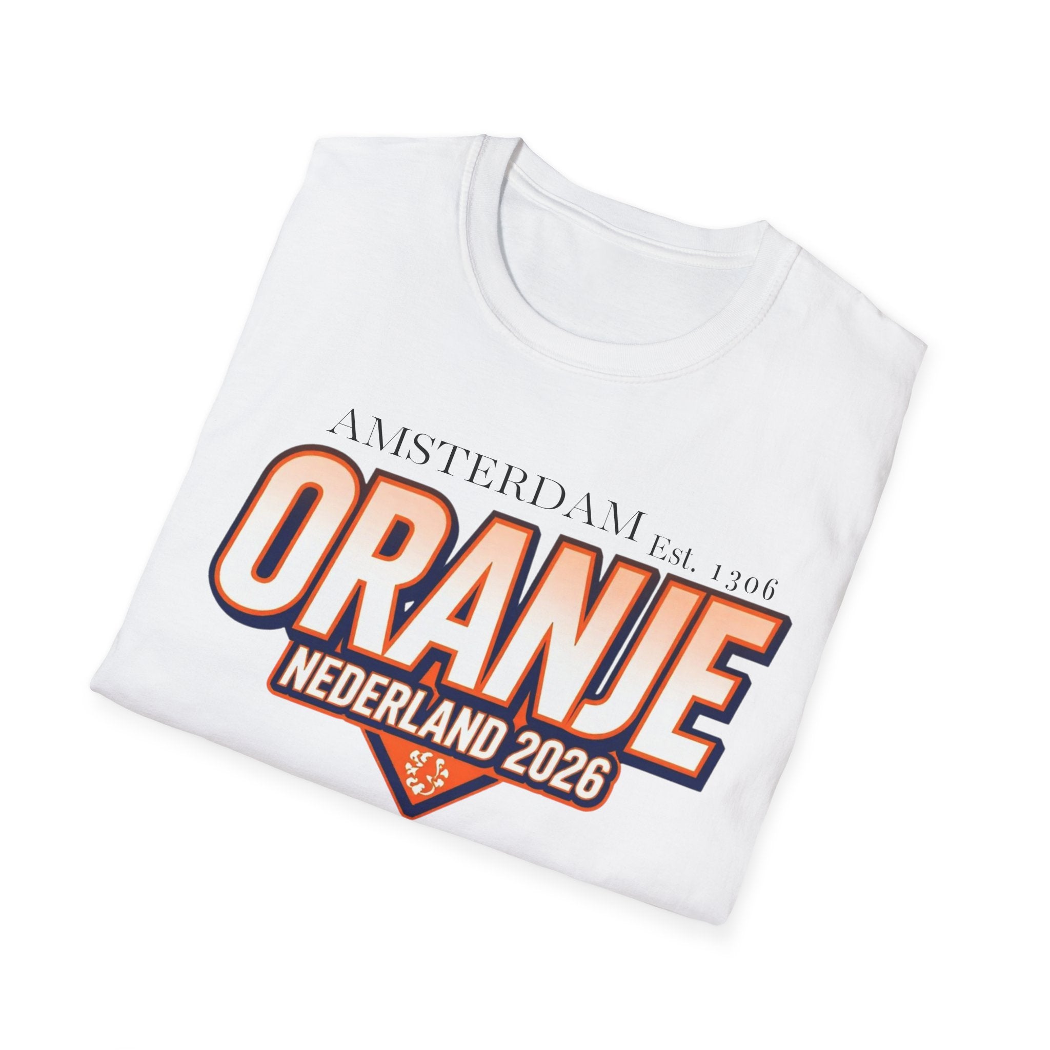 Oranje Nederland 2026 T-Shirt – Amsterdam Football Fan Tee