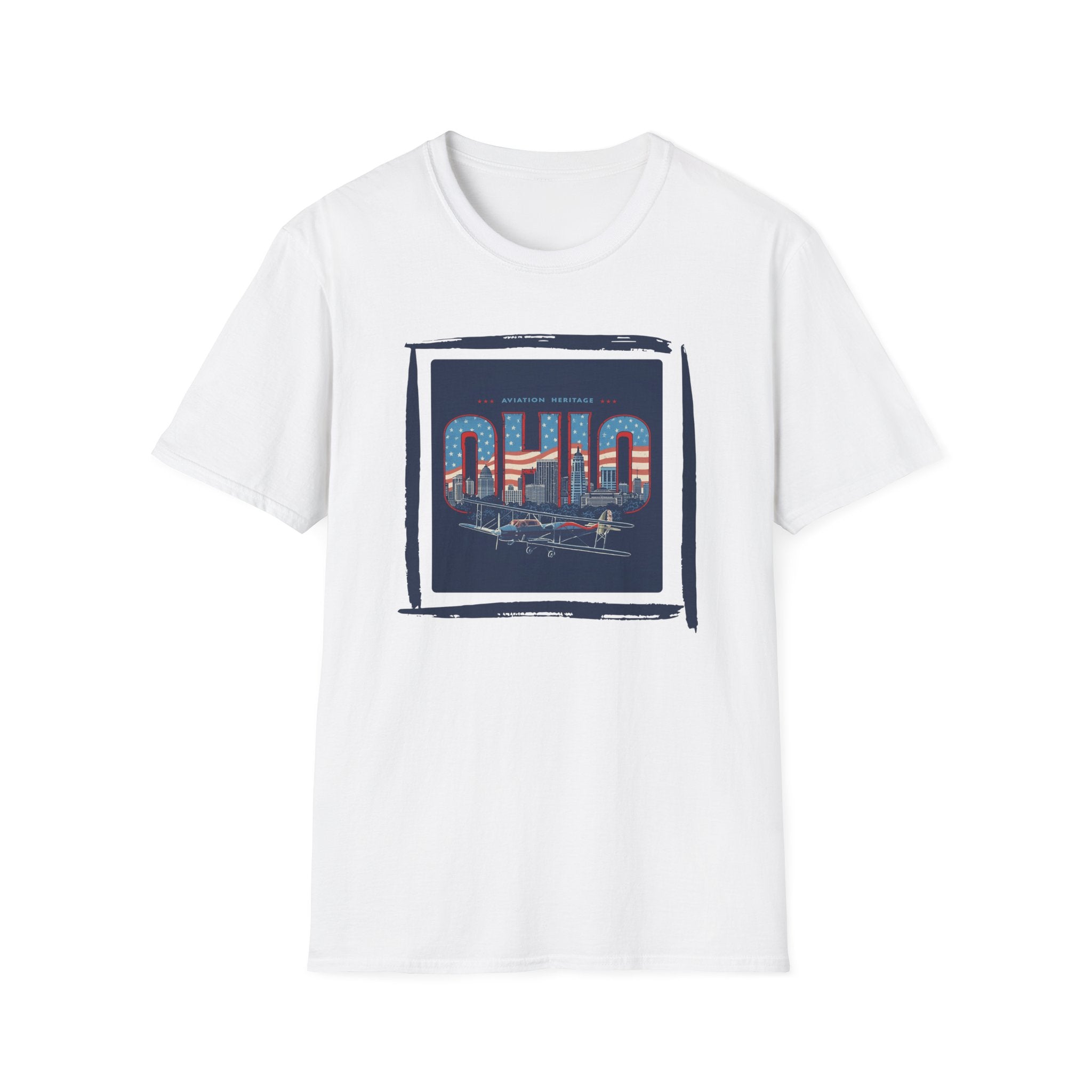 Ohio Skyline T-Shirt | Vintage Cleveland Bridge Retro State Design