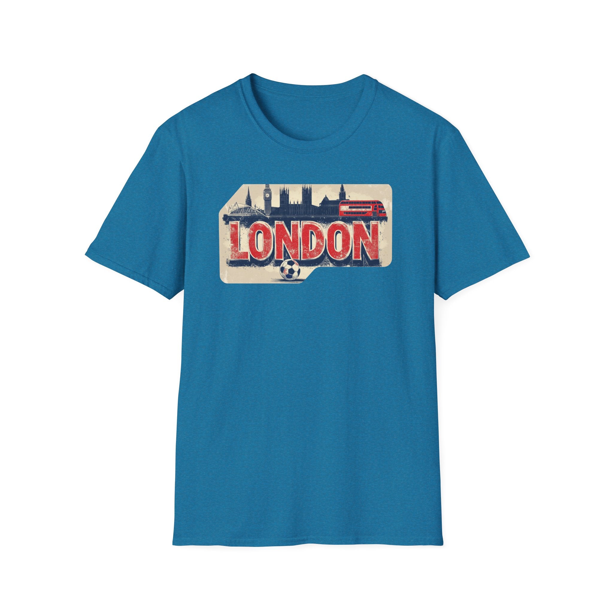 London Vintage Sign T-Shirt | Skyline, Union Jack Bus