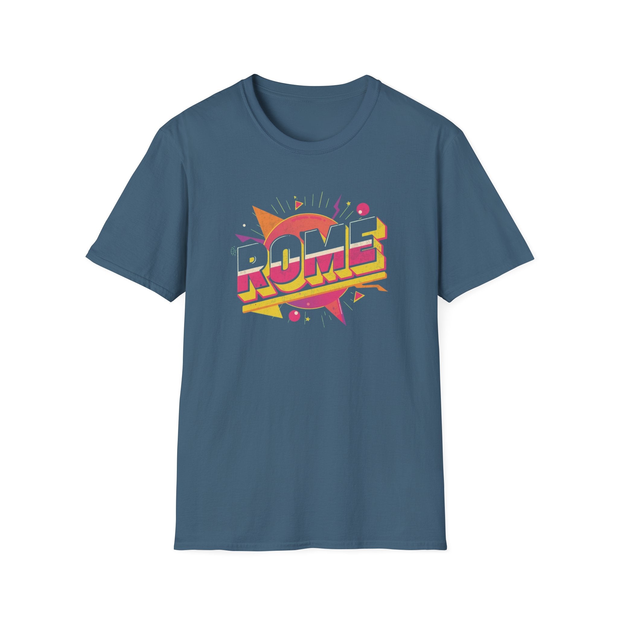 Rome Vintage Retro Graphic T‑Shirt — 80s Pop Art Travel Tee
