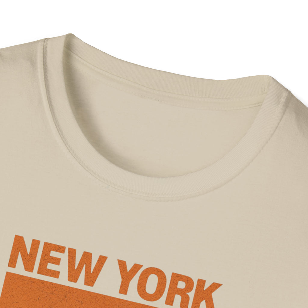 New York Sunset T-Shirt | Retro Stripes City Graphic