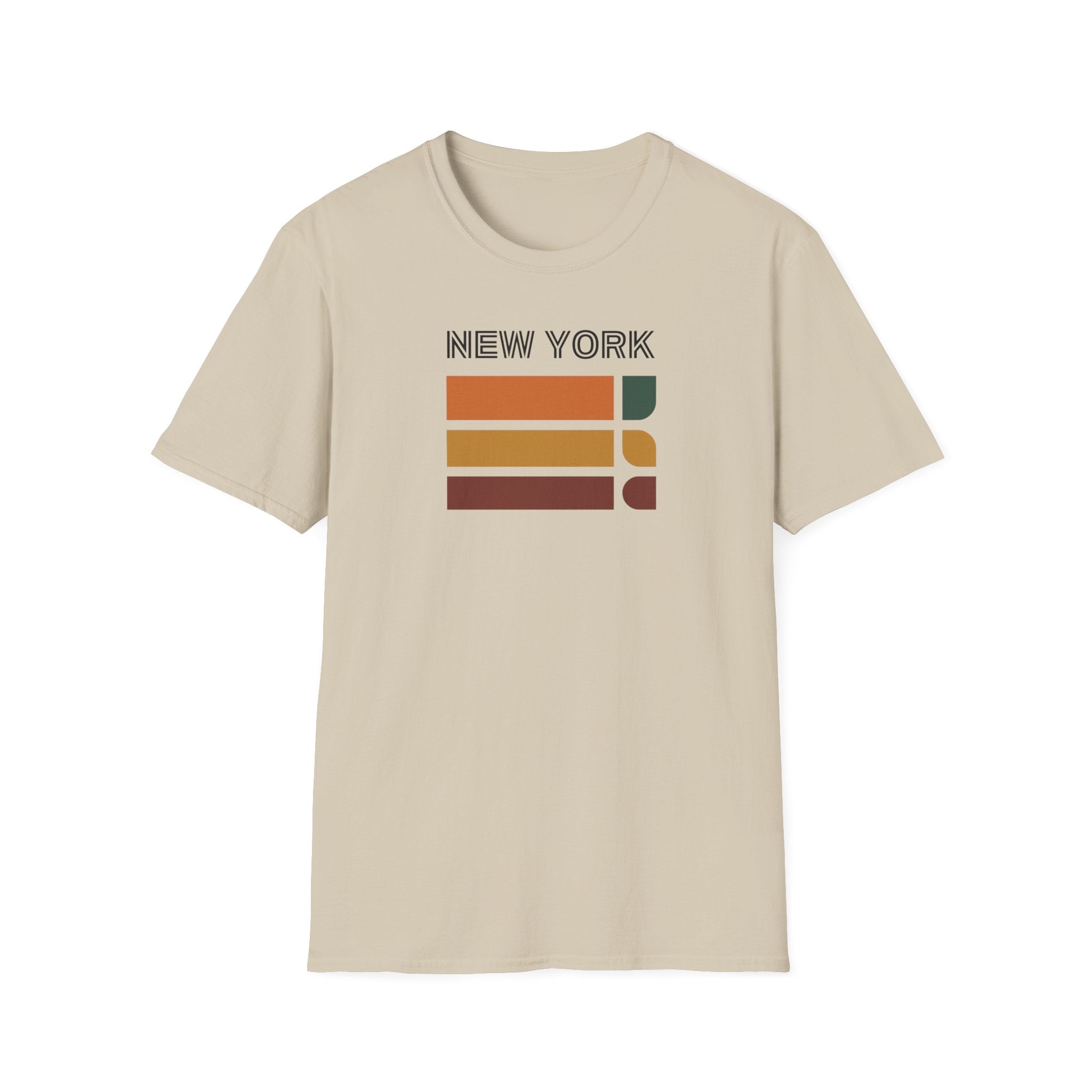 New York Retro Stripes T-Shirt | Vintage City Skyline Tee