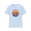 Florida Retro Sunset T-Shirt — Vintage Palm Beach Vacation Tee