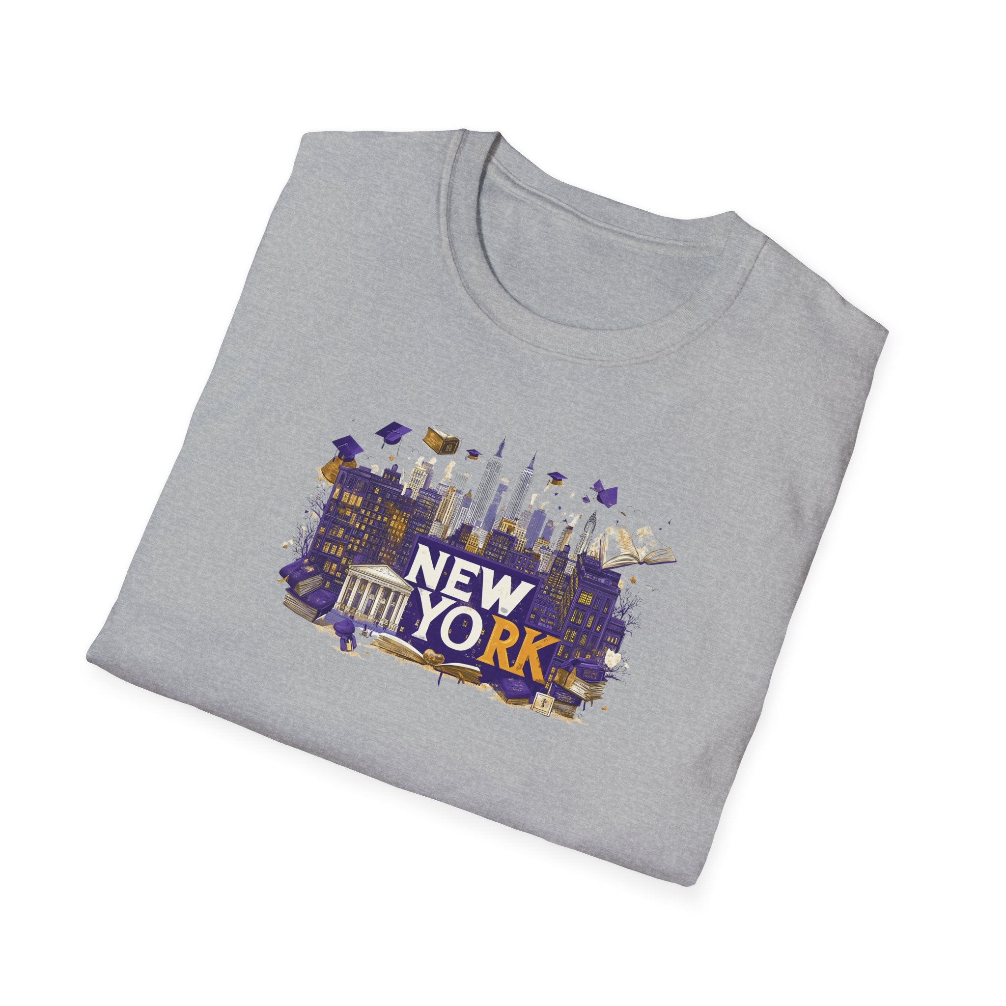 New York Skyline Graphic T-Shirt | Cityscape, Statue of Liberty, Urban Landmarks