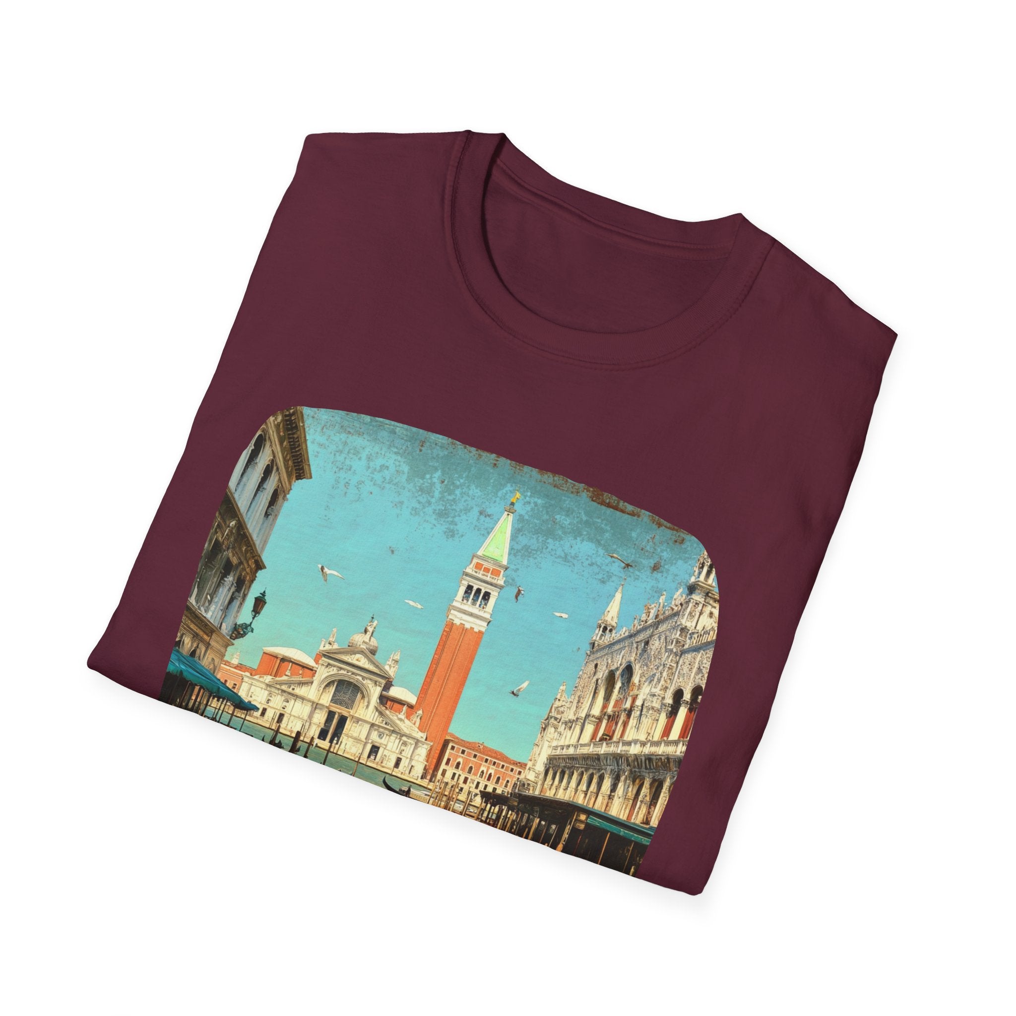 Venice Vintage Postcard T-Shirt | St. Mark's Square Travel Tee