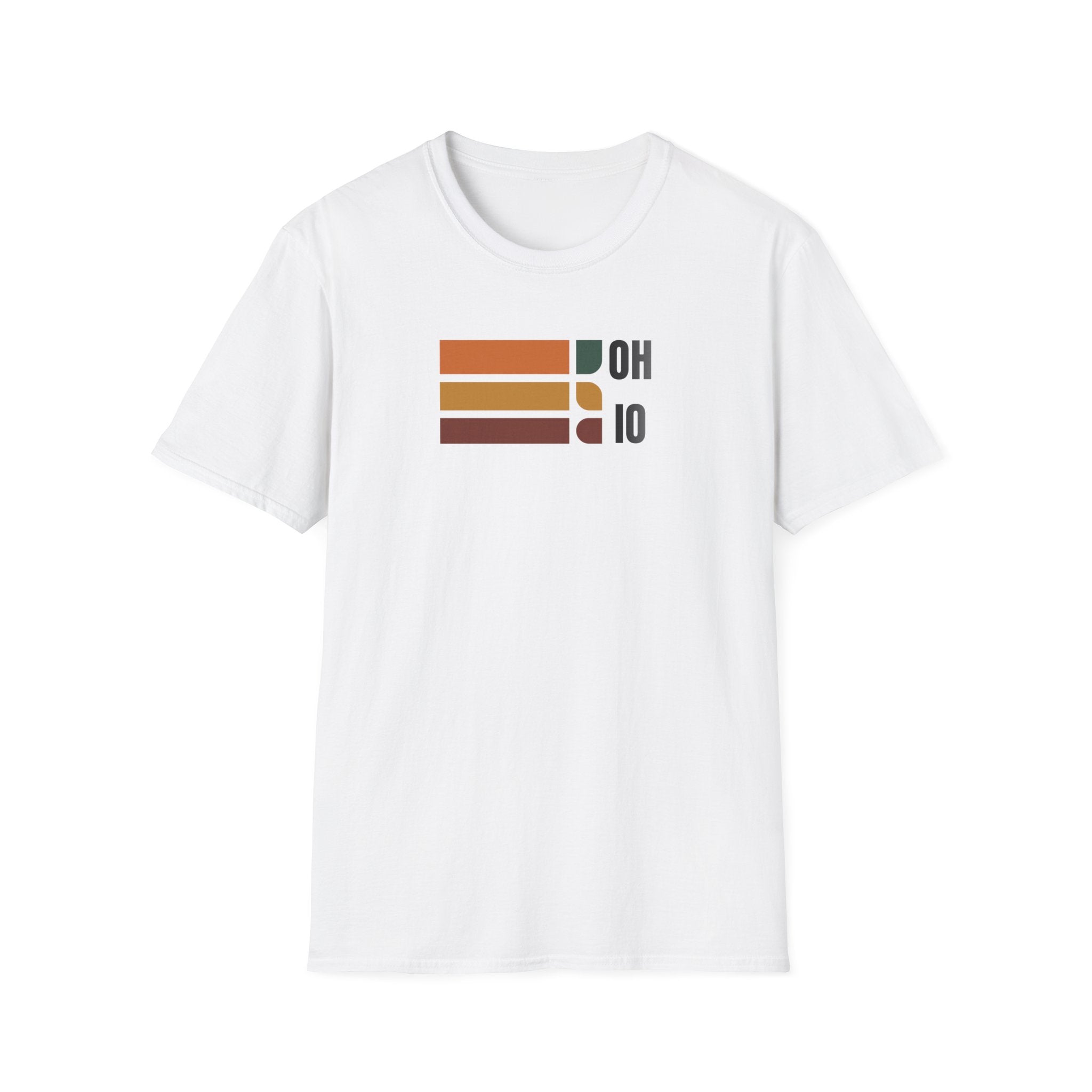 Ohio State Outline Stripes T-Shirt | Retro Buckeye Pride