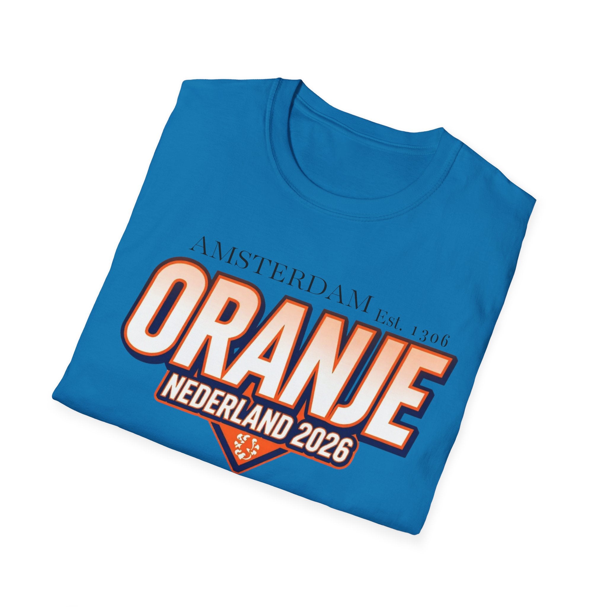 Oranje Nederland 2026 T-Shirt – Amsterdam Football Fan Tee